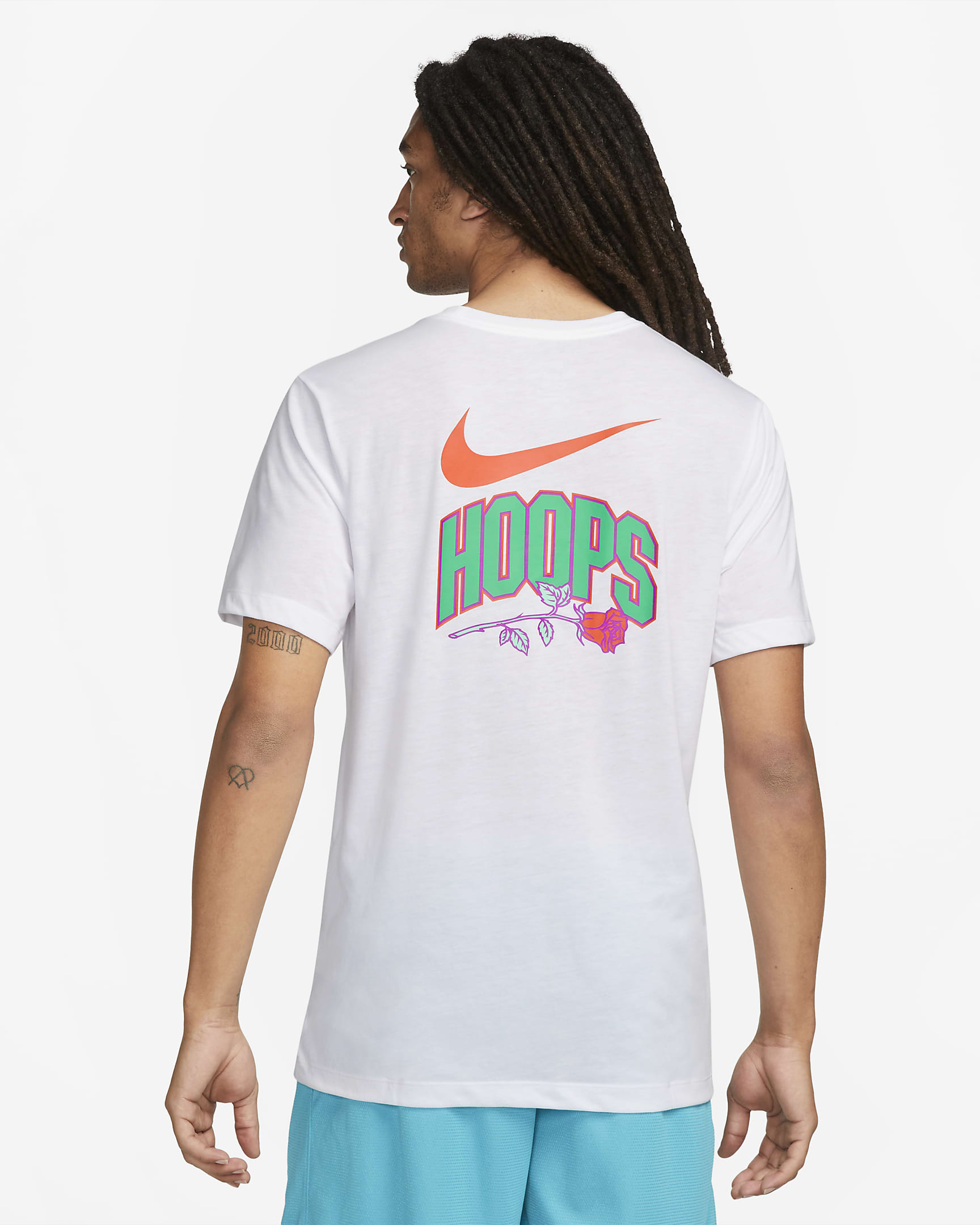 Playera de básquetbol para hombre Nike Dri-FIT - Blanco