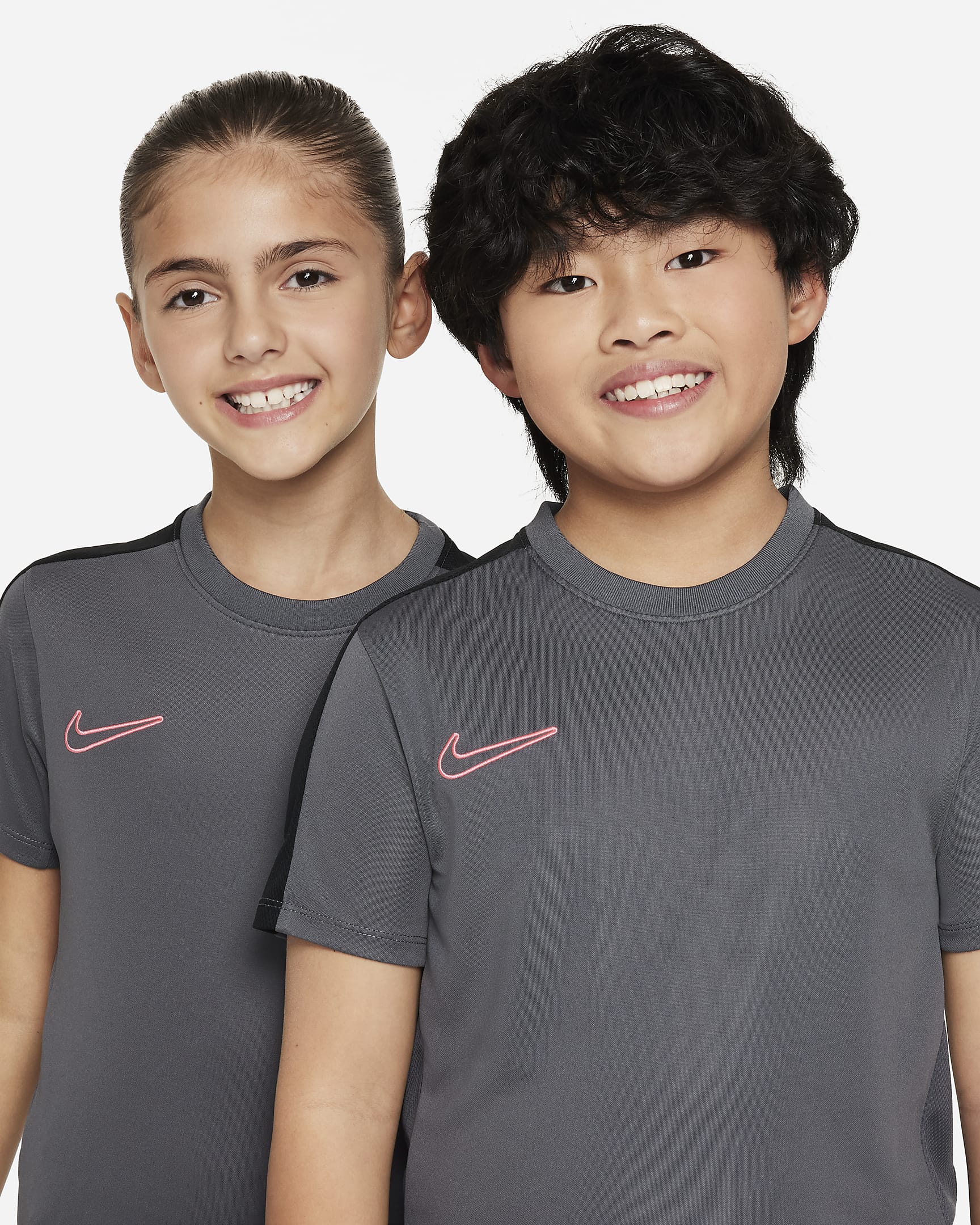 Nike Dri-FIT Academy23 Voetbaltop voor kids - Iron Grey/Zwart/Sunset Pulse