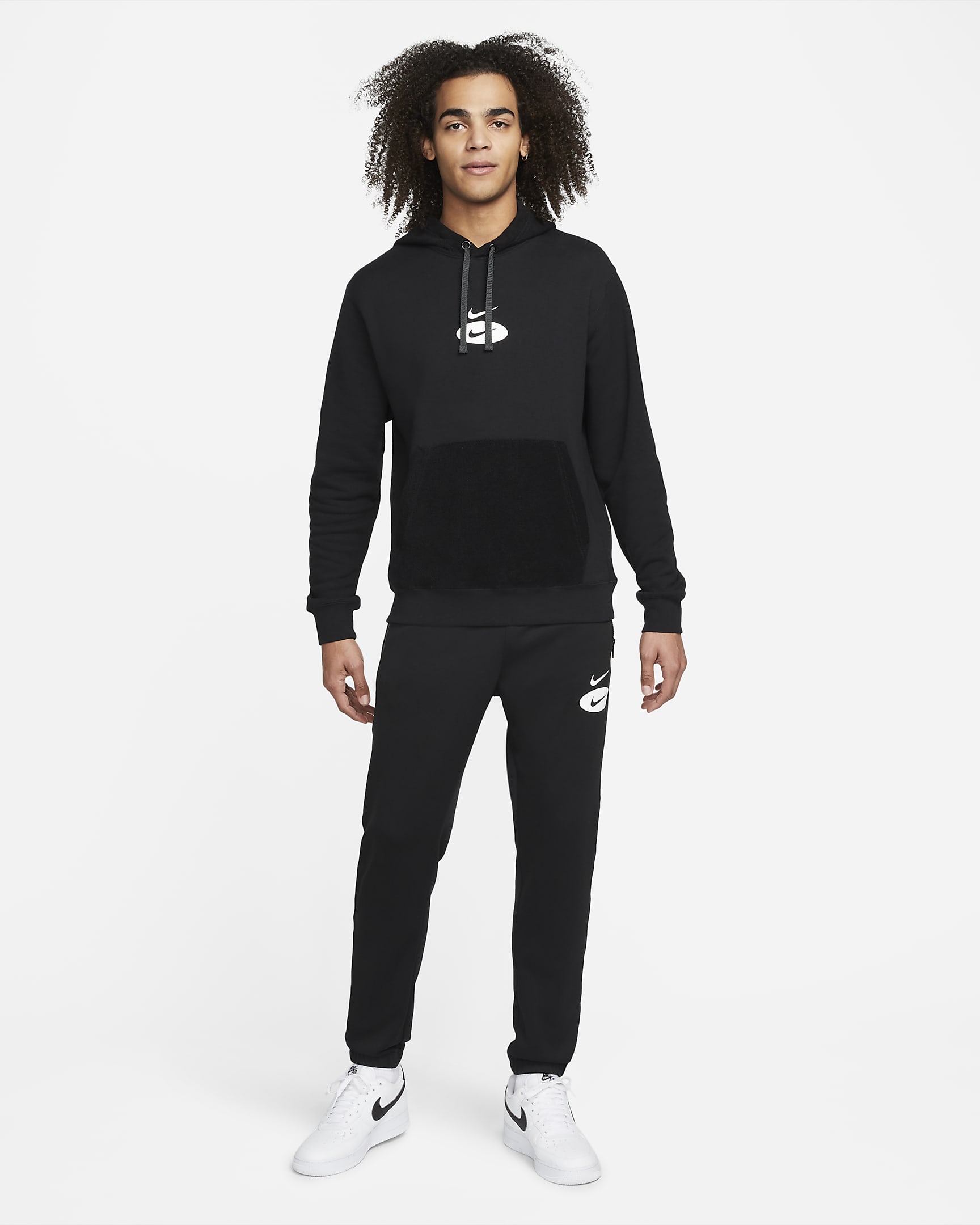 Nike Sportswear Swoosh League Men's French Terry Pullover Hoodie. Nike IE