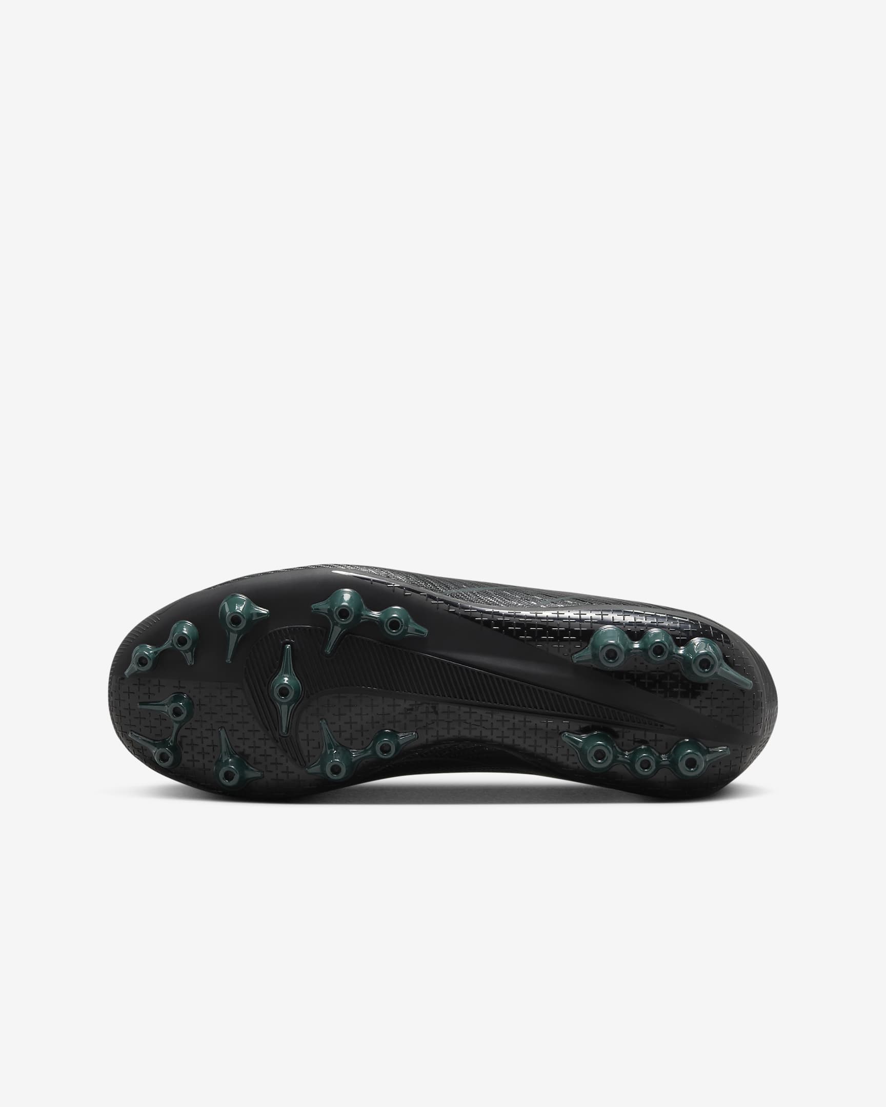 Chaussure de foot basse à crampons AG Nike Jr. Mercurial Vapor 16 Academy pour enfant/ado - Noir/Deep Jungle/Noir