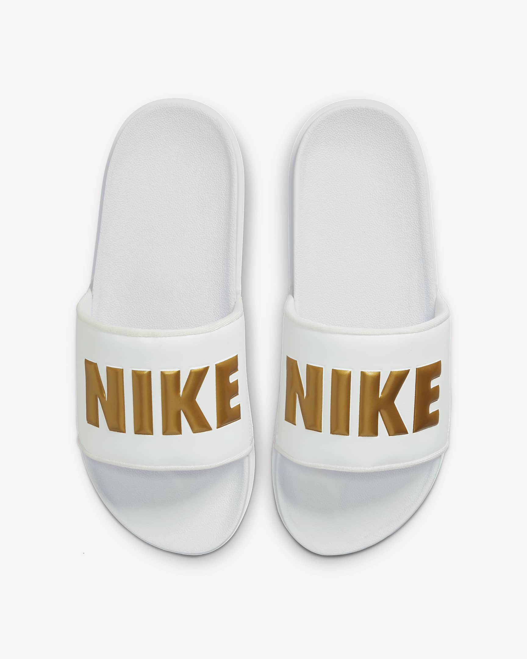 Nike Offcourt Women's Slides - White/White/Metallic Gold