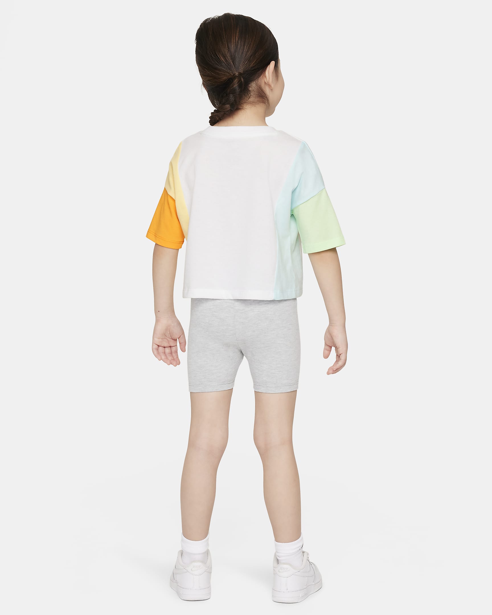 Nike KSA Toddler Bike Shorts Set - Light Grey Heather