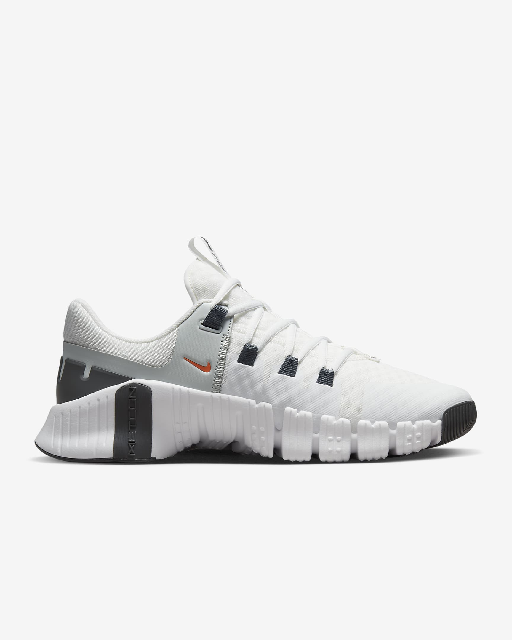 Nike Free Metcon 5 Men's Workout Shoes - Summit White/Light Silver/Iron Grey/Bright Mandarin