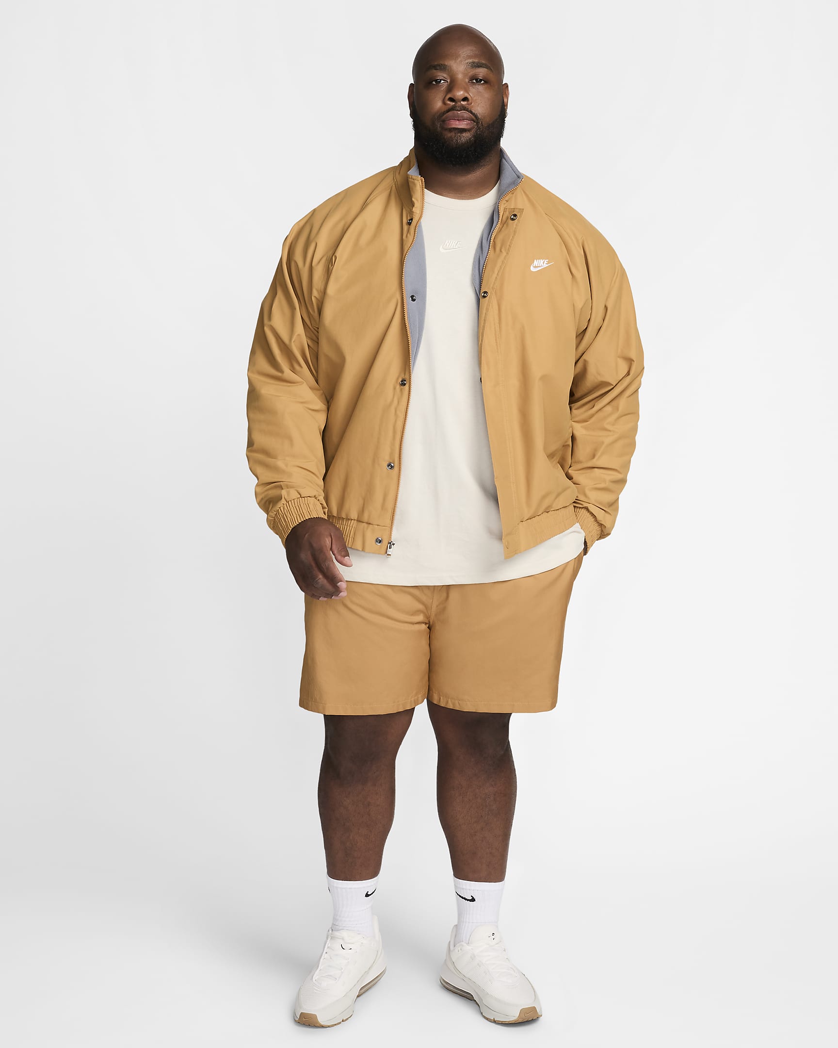 Nike Club Futura Men's Jacket - Flax/White