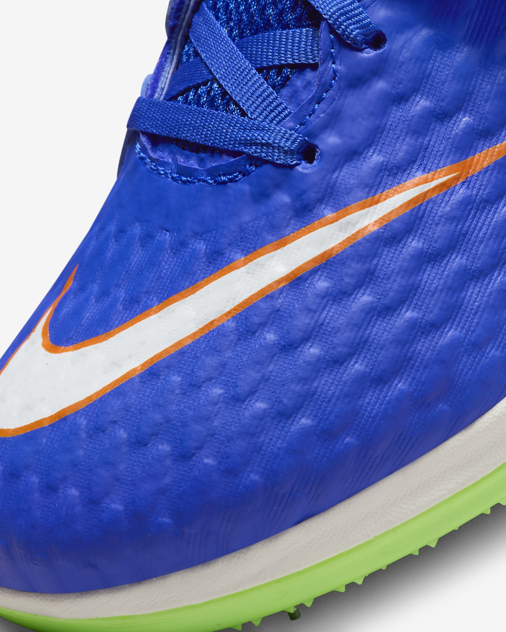 Nike High Jump Elite Athletics Jumping Spikes - Racer Blue/Lime Blast/Safety Orange/White