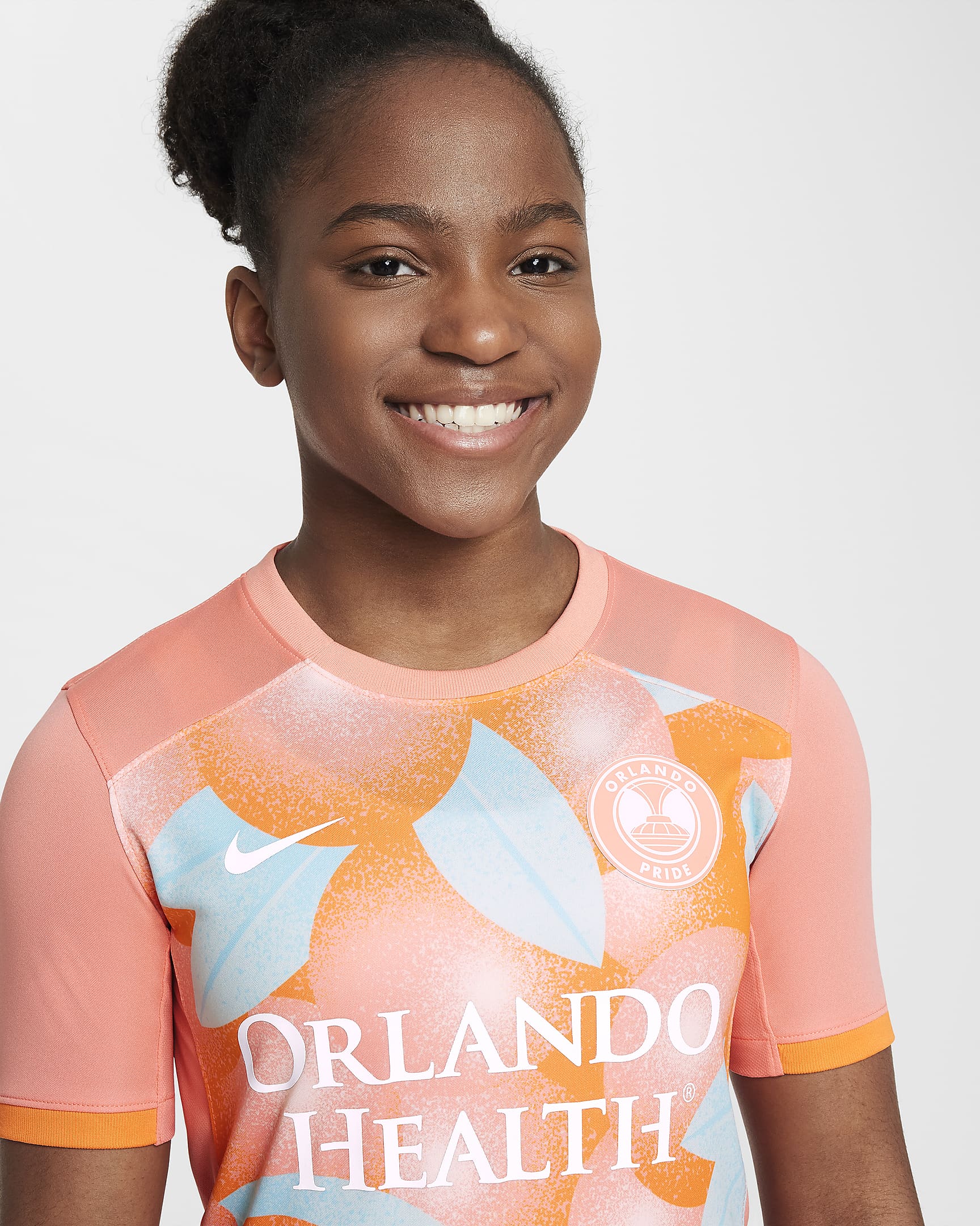 Orlando Pride 2024 Stadium Primary Big Kids' Nike Dri-FIT NWSL Replica Jersey - Crimson Bliss