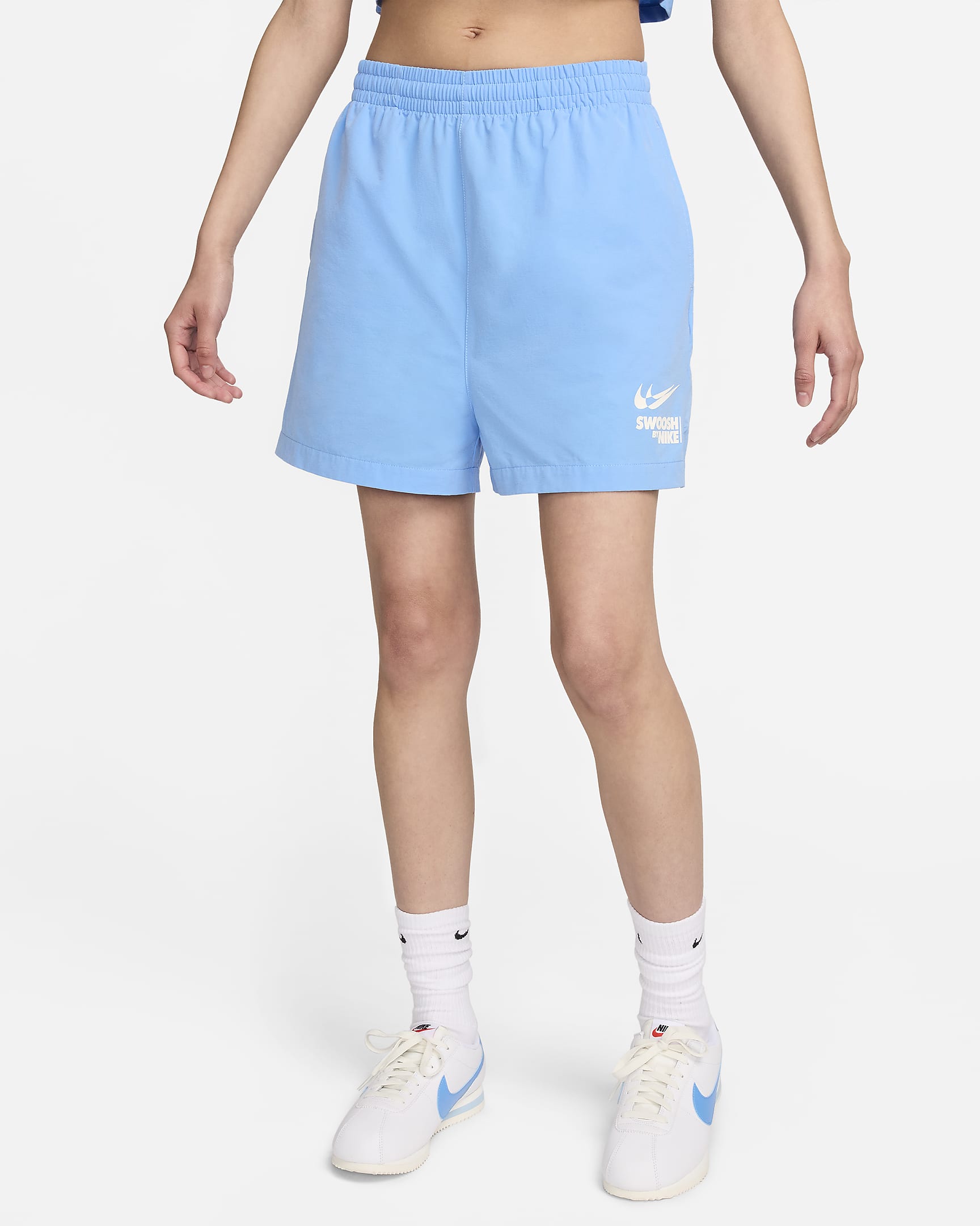 Nike Sportswear Women's Woven Shorts - University Blue/Sail