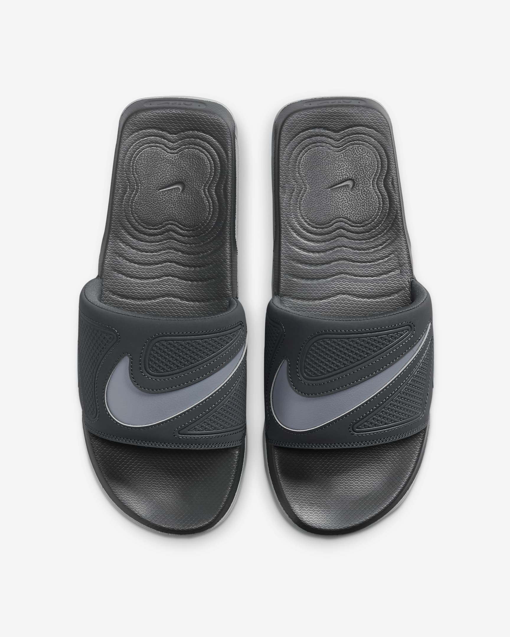 Nike Air Max Cirro Men's Slides - Dark Smoke Grey/Dark Smoke Grey/Denim Turquoise/Cool Grey