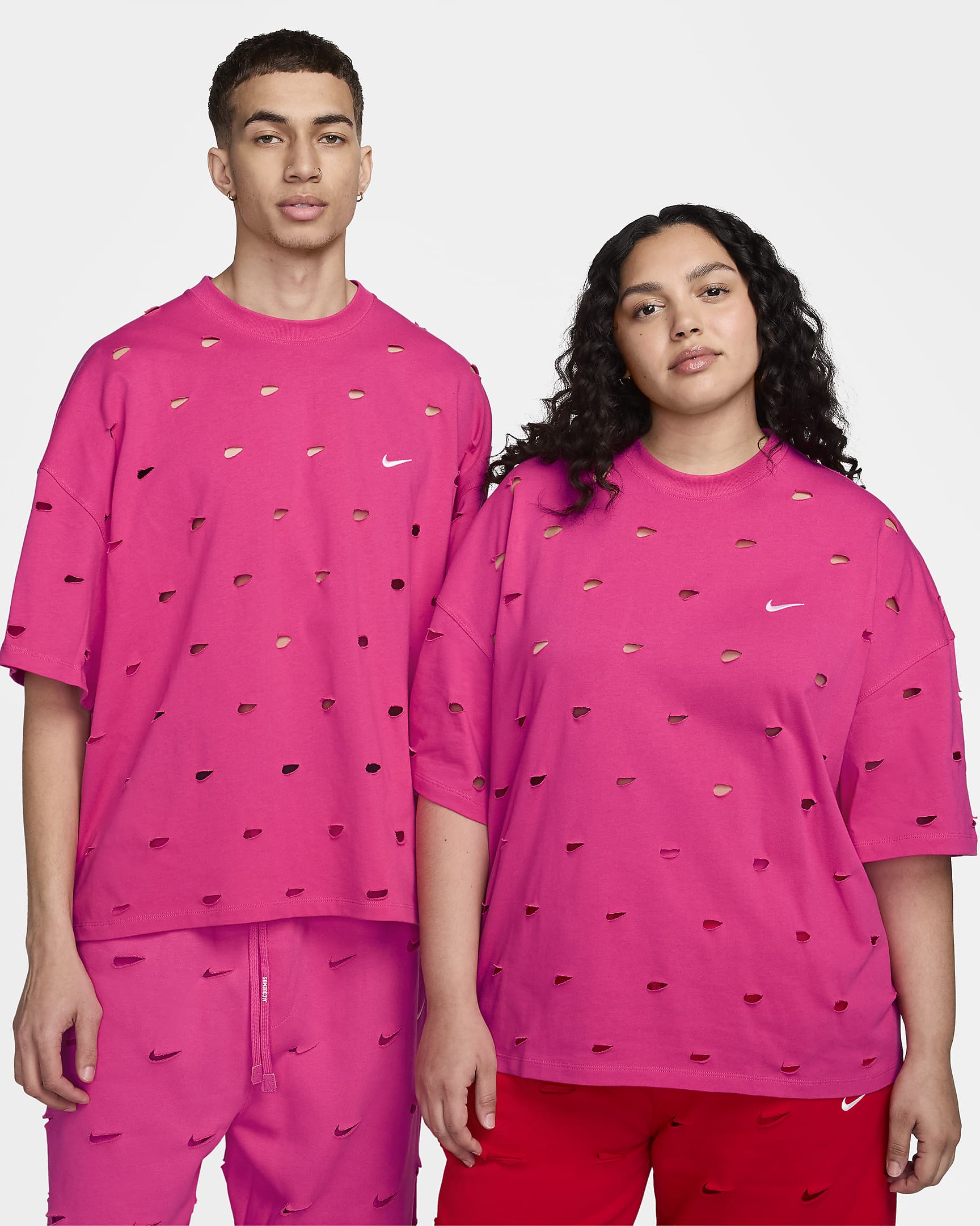 Nike x Jacquemus Camiseta Swoosh - Watermelon