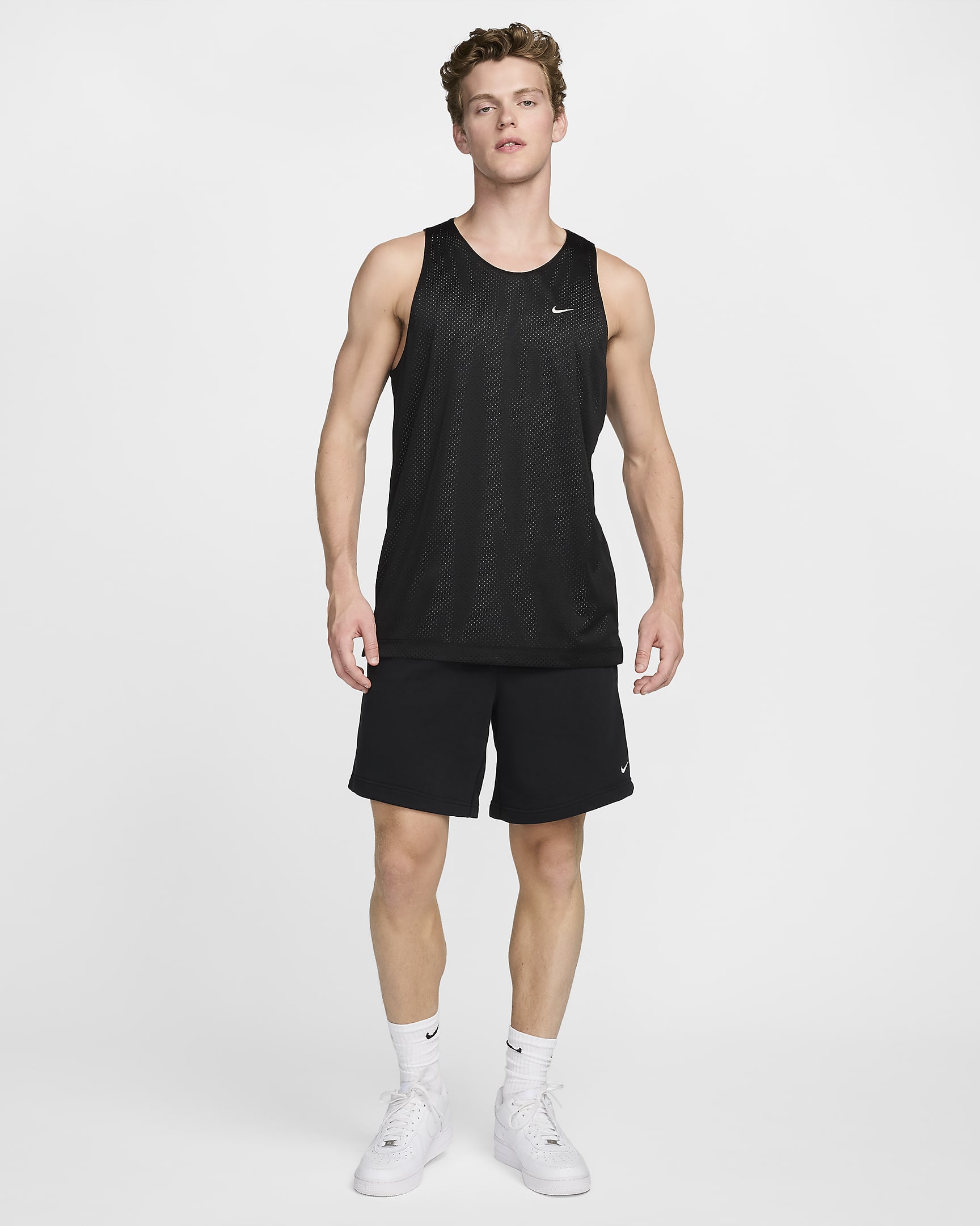 Nike Standard Issue wendbares Dri-FIT-Basketballtrikot für Herren - Schwarz/Dark Grey/Pale Ivory