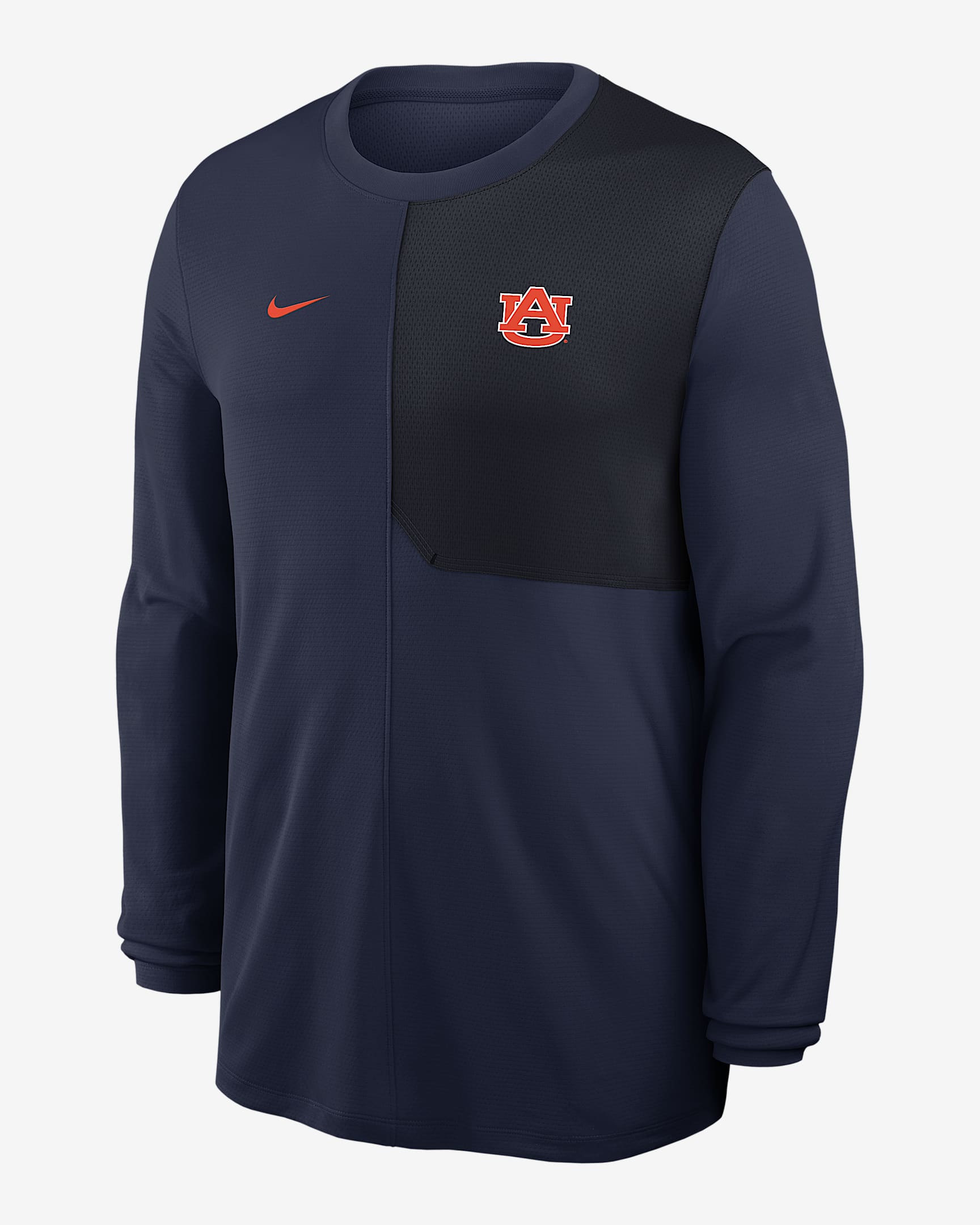 Auburn Sideline Coach Men's Nike Dri-FIT College Long-Sleeve Top - Navy