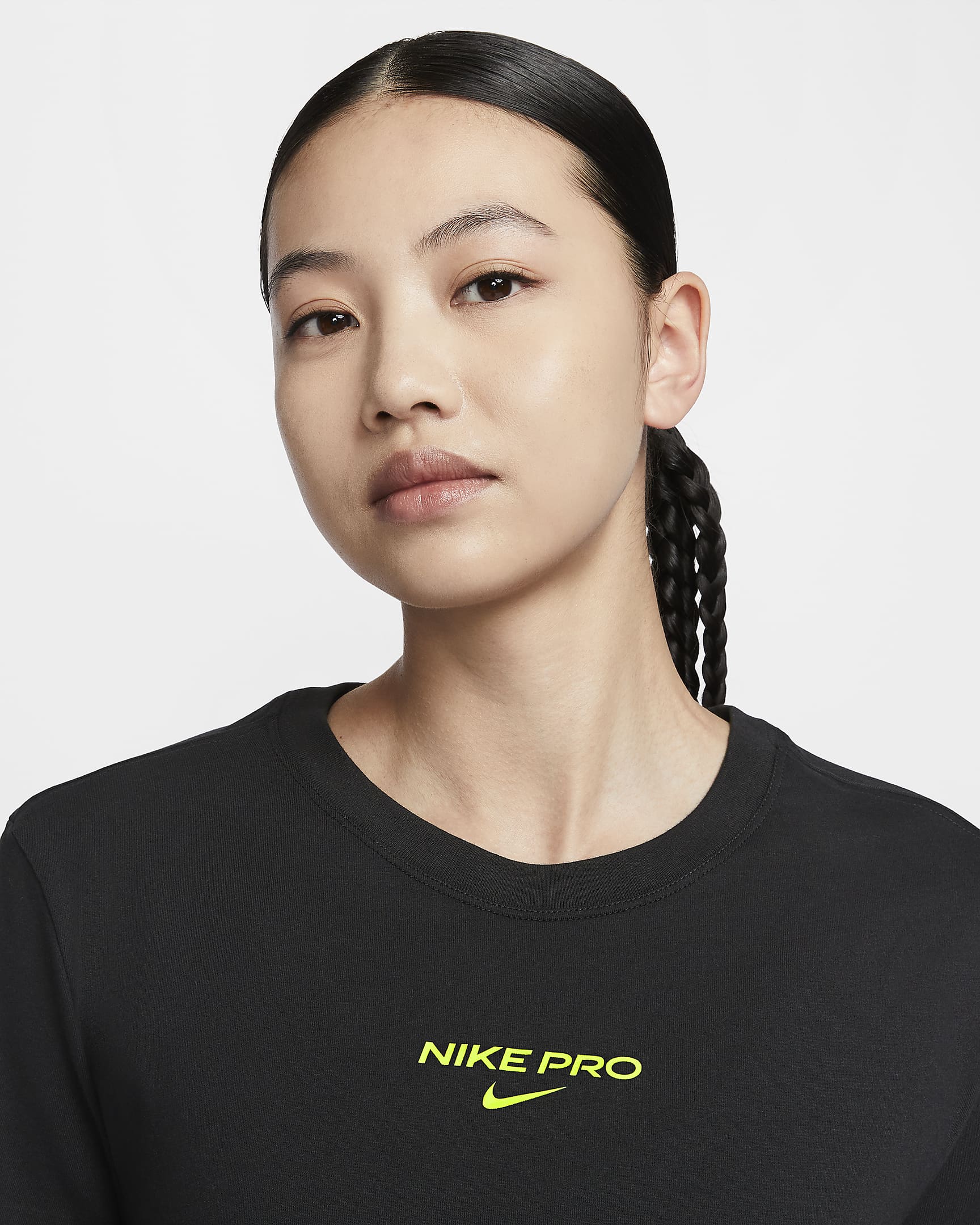 Nike Pro Women's Dri-FIT Short-Sleeve Cropped Tee. Nike ID