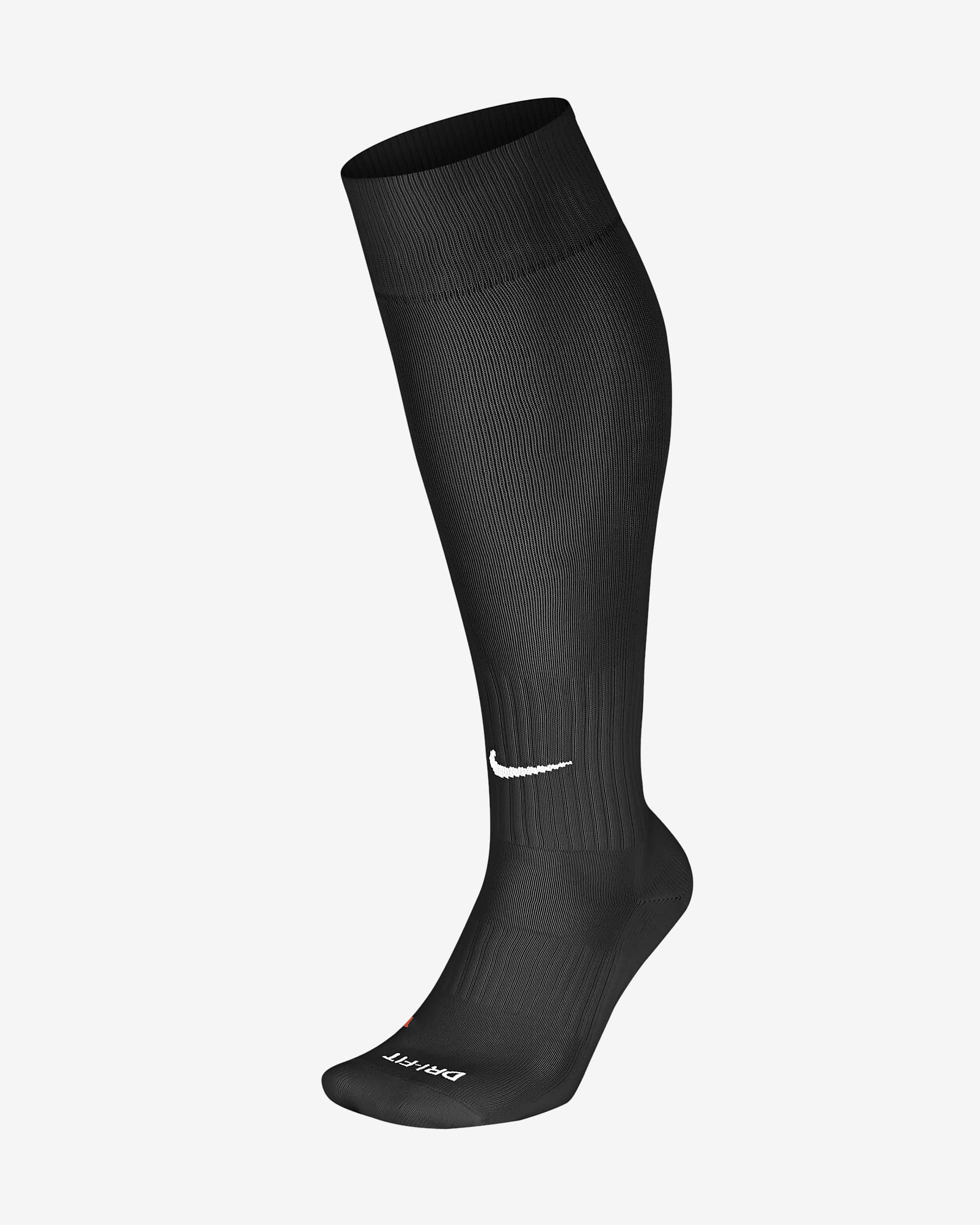 Nike Academy Over-The-Calf-Fußballsocken - Schwarz/Weiß