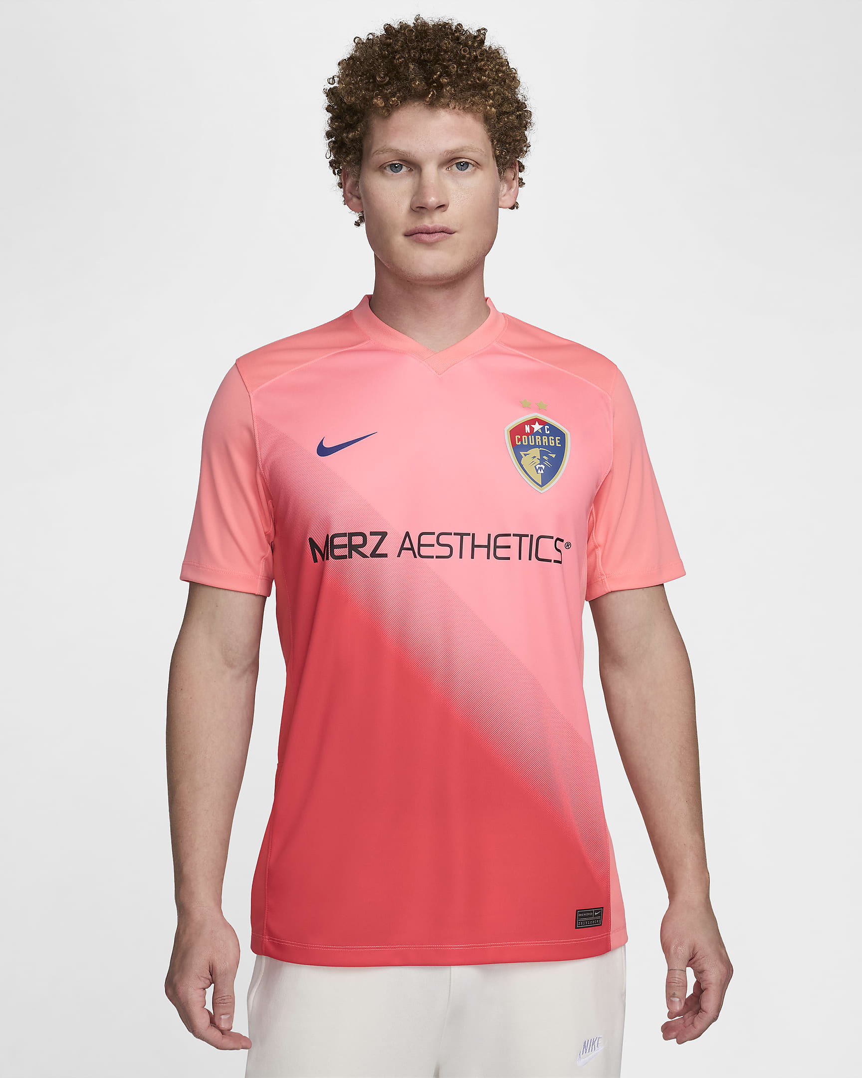 North Carolina Courage 2024 Stadium Secondary Men's Nike Dri-FIT NWSL Replica Jersey - Pink Gaze