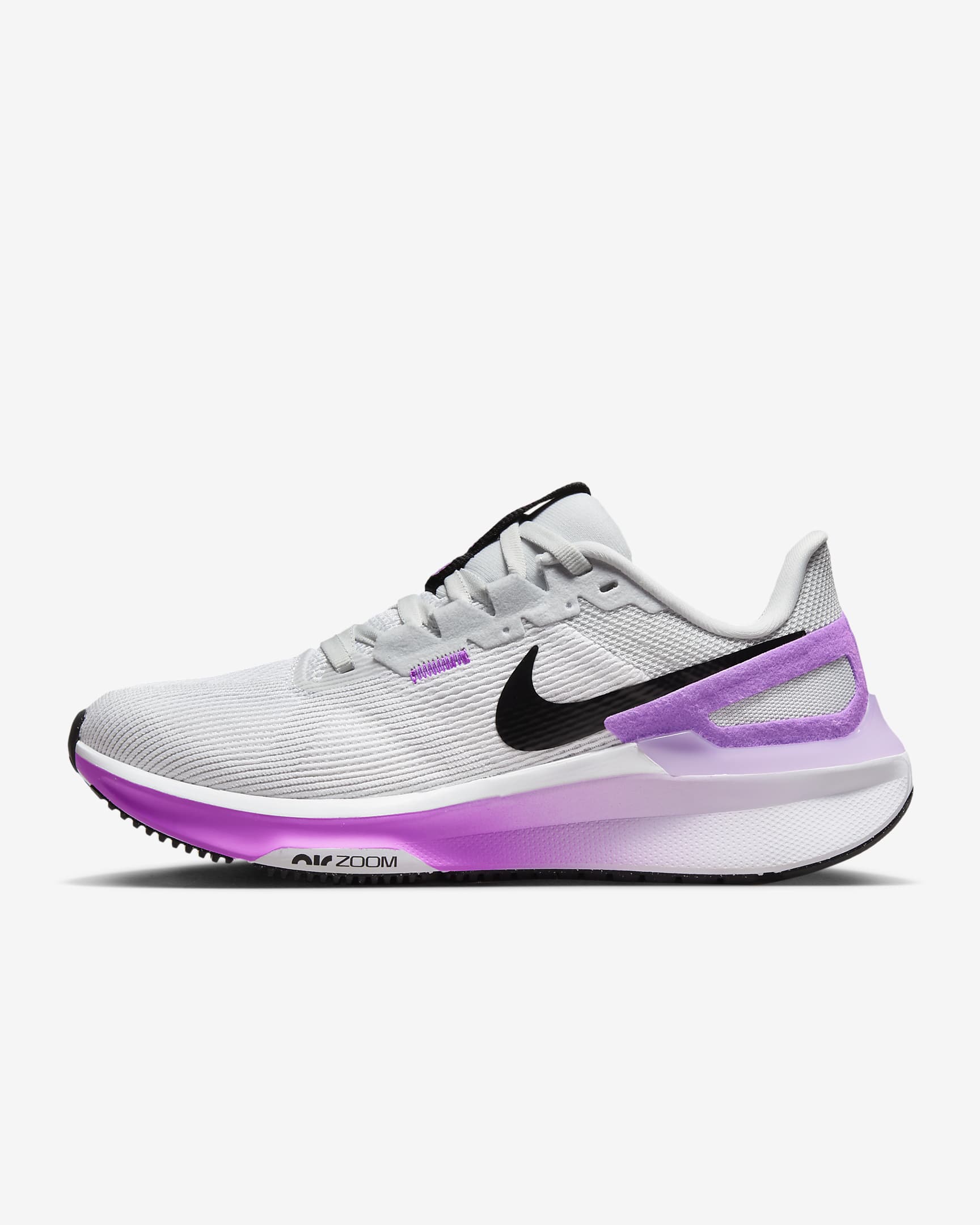 Nike Structure 25 Women's Road Running Shoes - White/Pure Platinum/Fuchsia Dream/Black