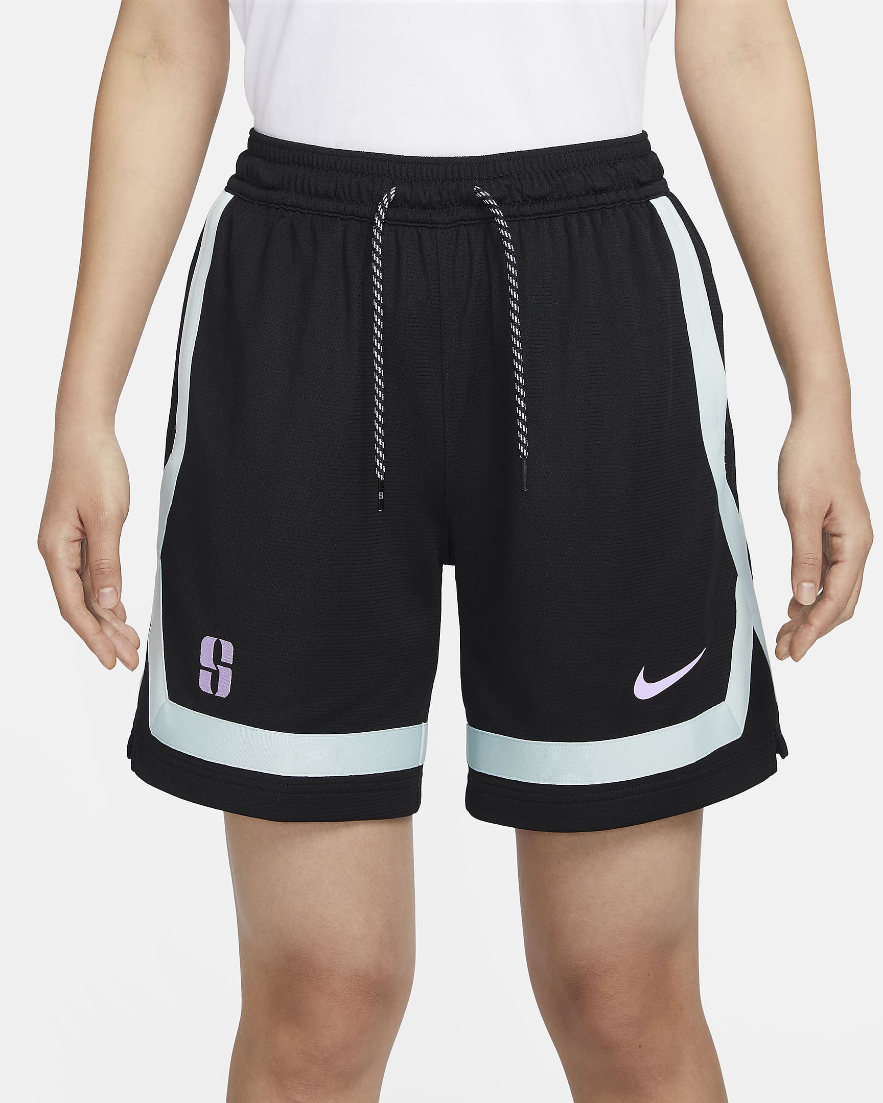 Sabrina Dri-FIT Basketball Shorts - Black/Lilac Bloom