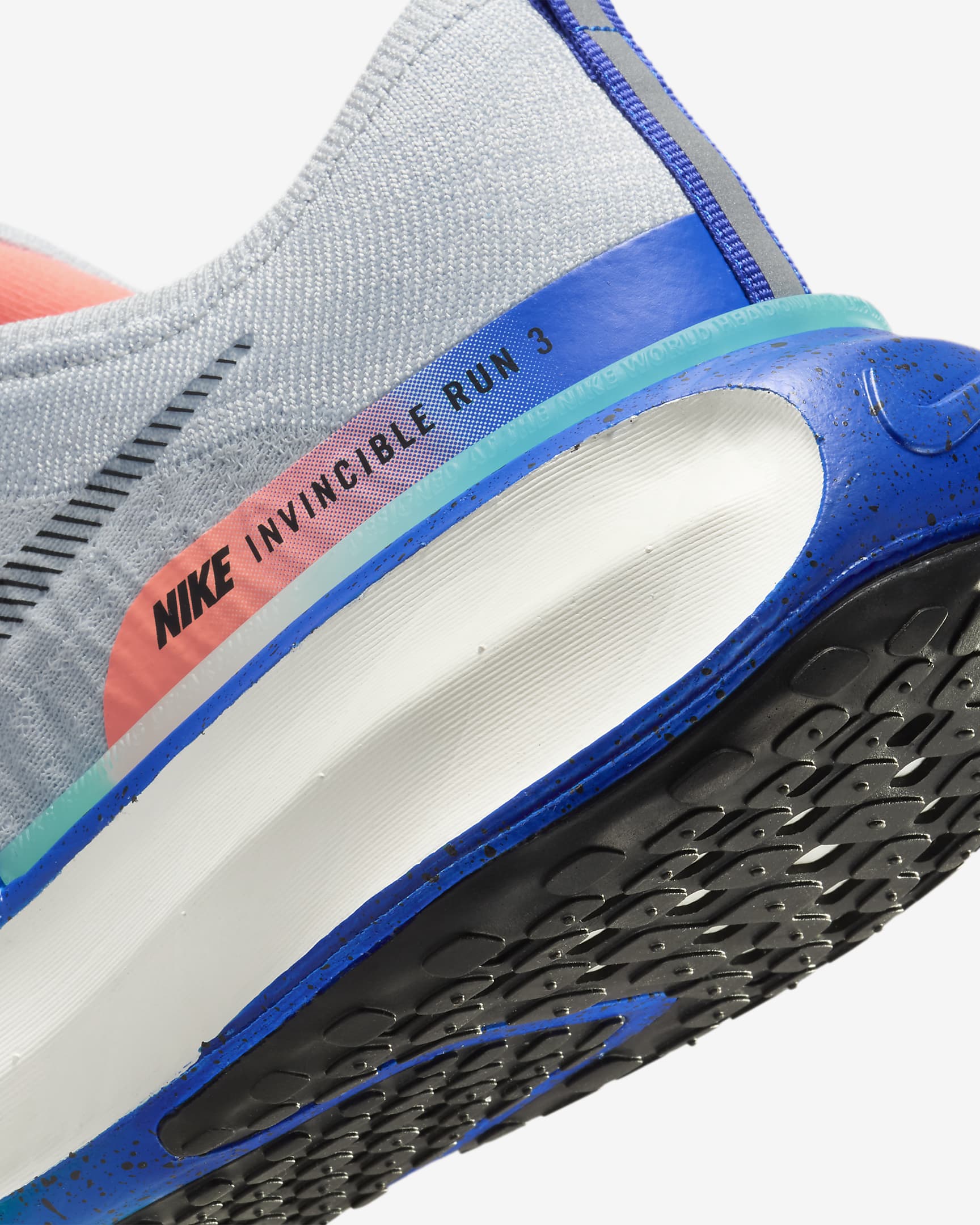Nike Invincible 3 Men's Road Running Shoes - Pure Platinum/Bright Mango/Cool Mint/Black