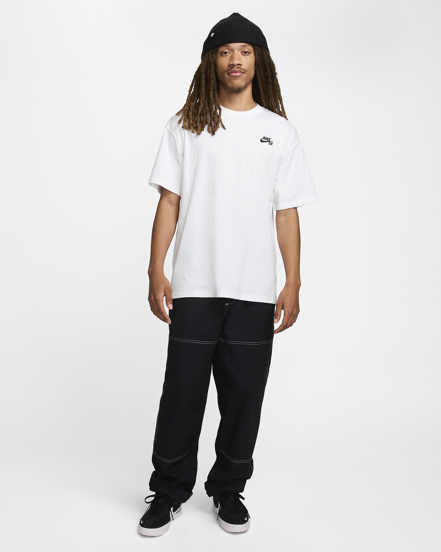 Nike SB Skateshirt met logo voor heren - Wit