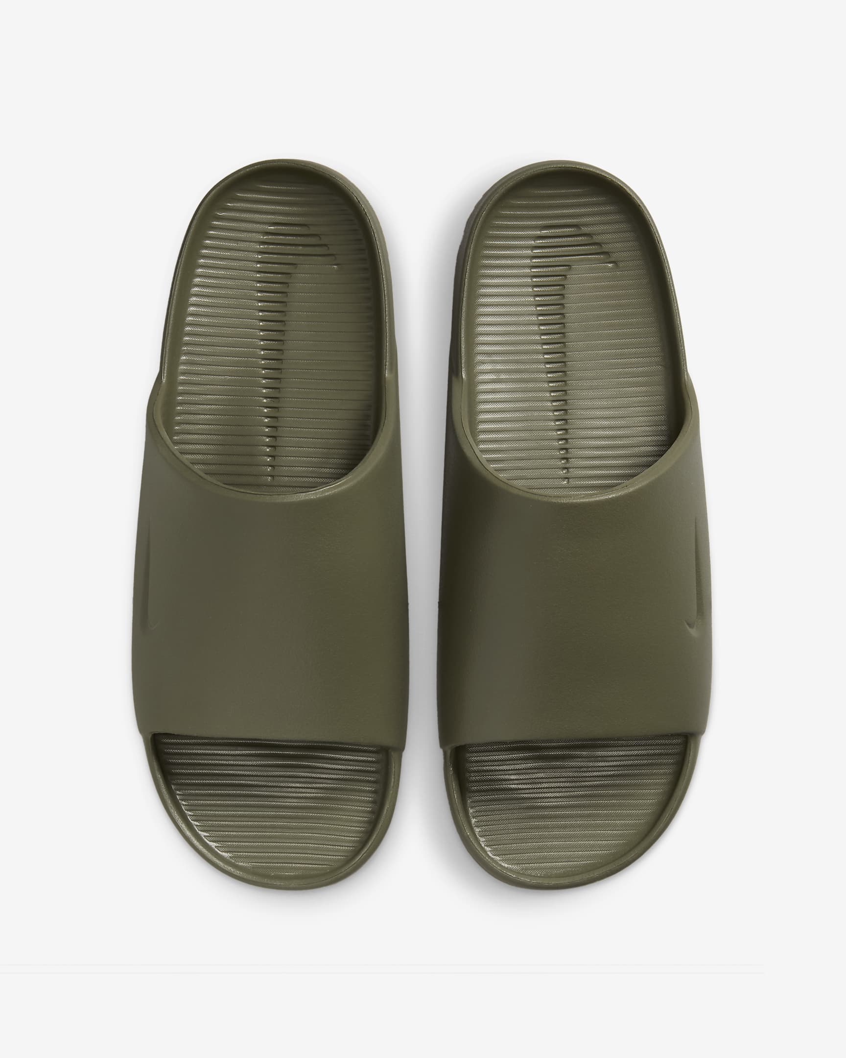 Nike Calm Herren-Slides - Medium Olive/Gum Medium Brown/Medium Olive