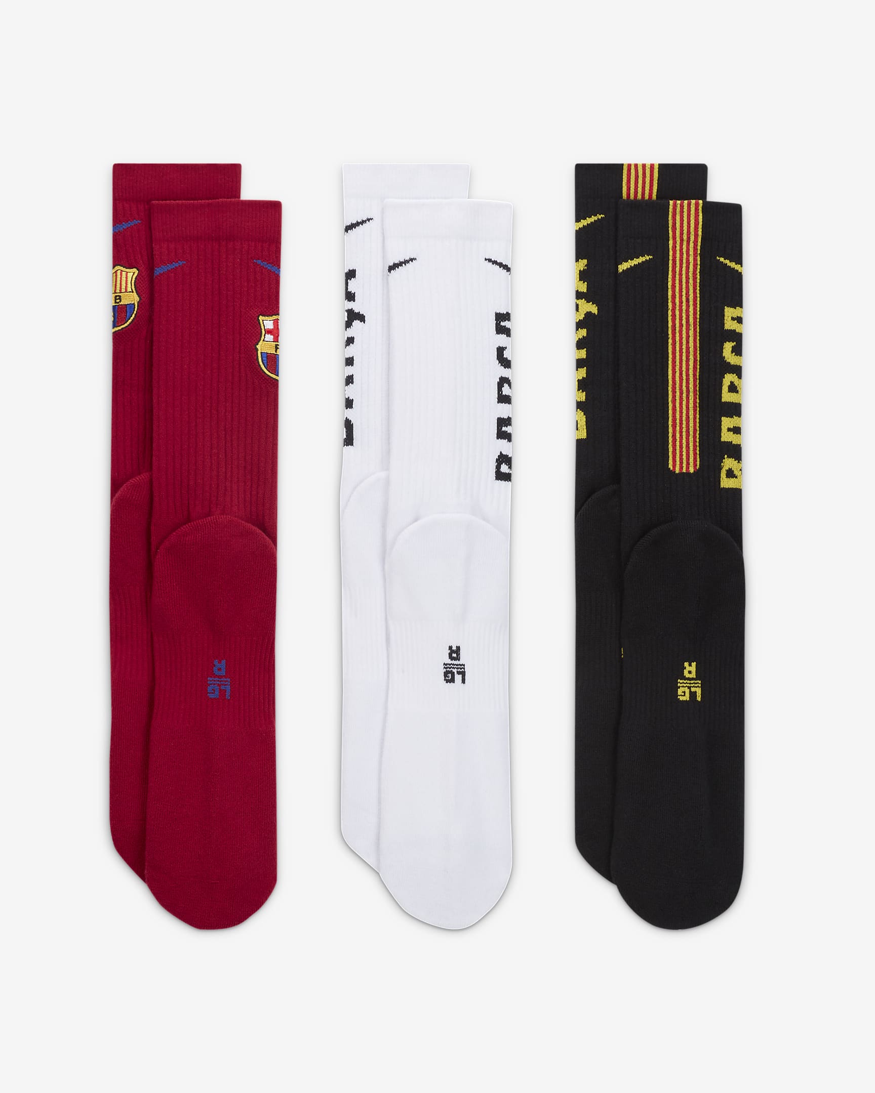 Barcelona Everyday Nike Socks (3 Pairs). Nike UK