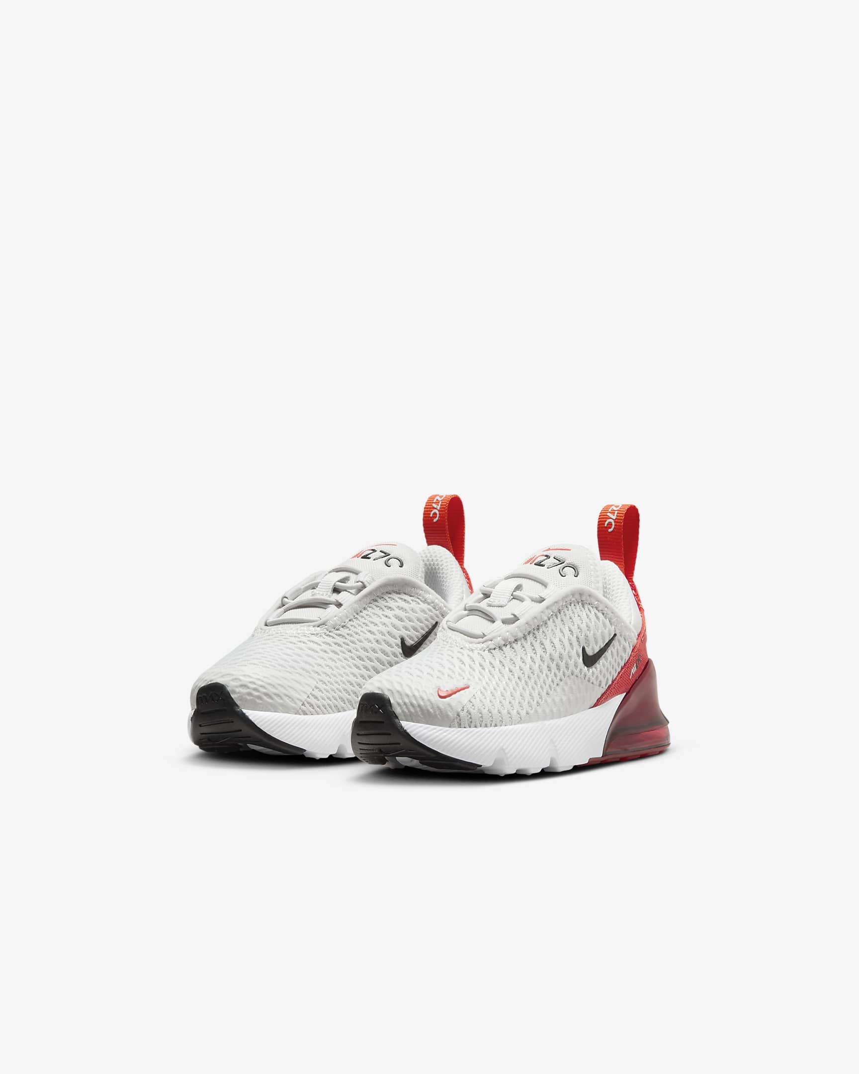 Tenis para bebé e infantil Nike Air Max 270 - Polvo fotón/Rojo picante/Negro