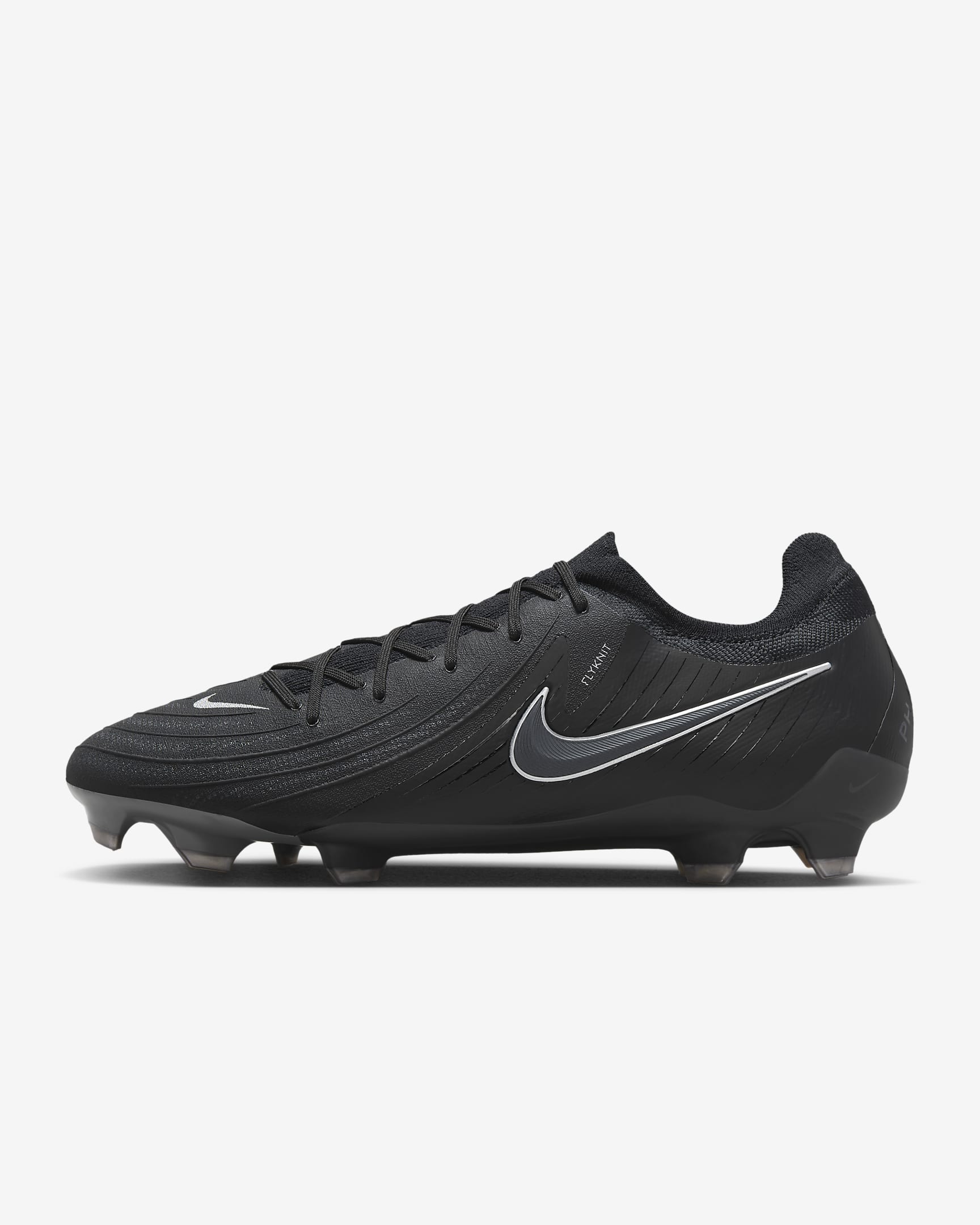 Nike Phantom GX 2 Pro FG Low-Top Soccer Cleats - Black/Black