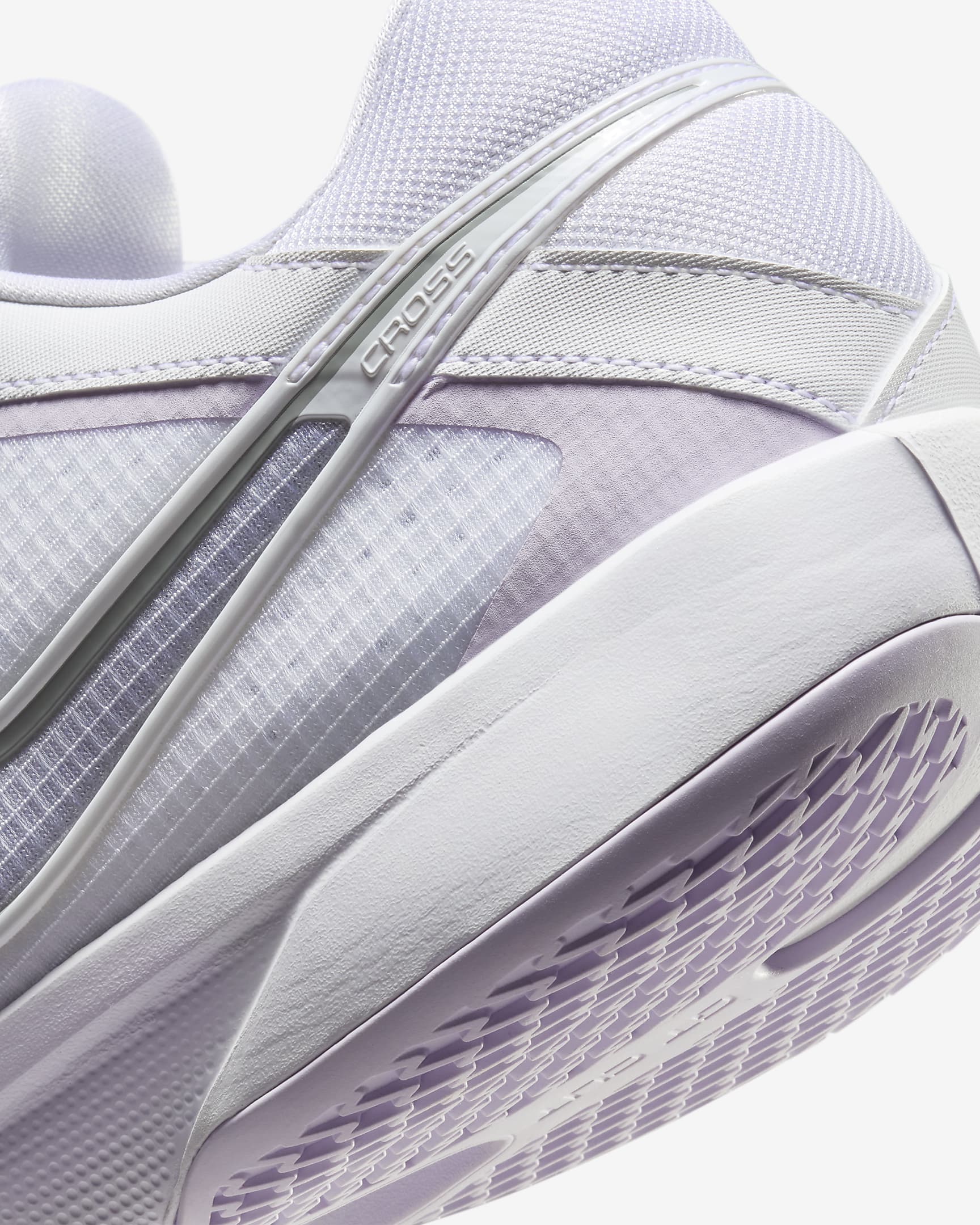 Nike G.T. Cut Cross Basketball Shoes - White/Barely Grape/Pink Foam/Light Smoke Grey