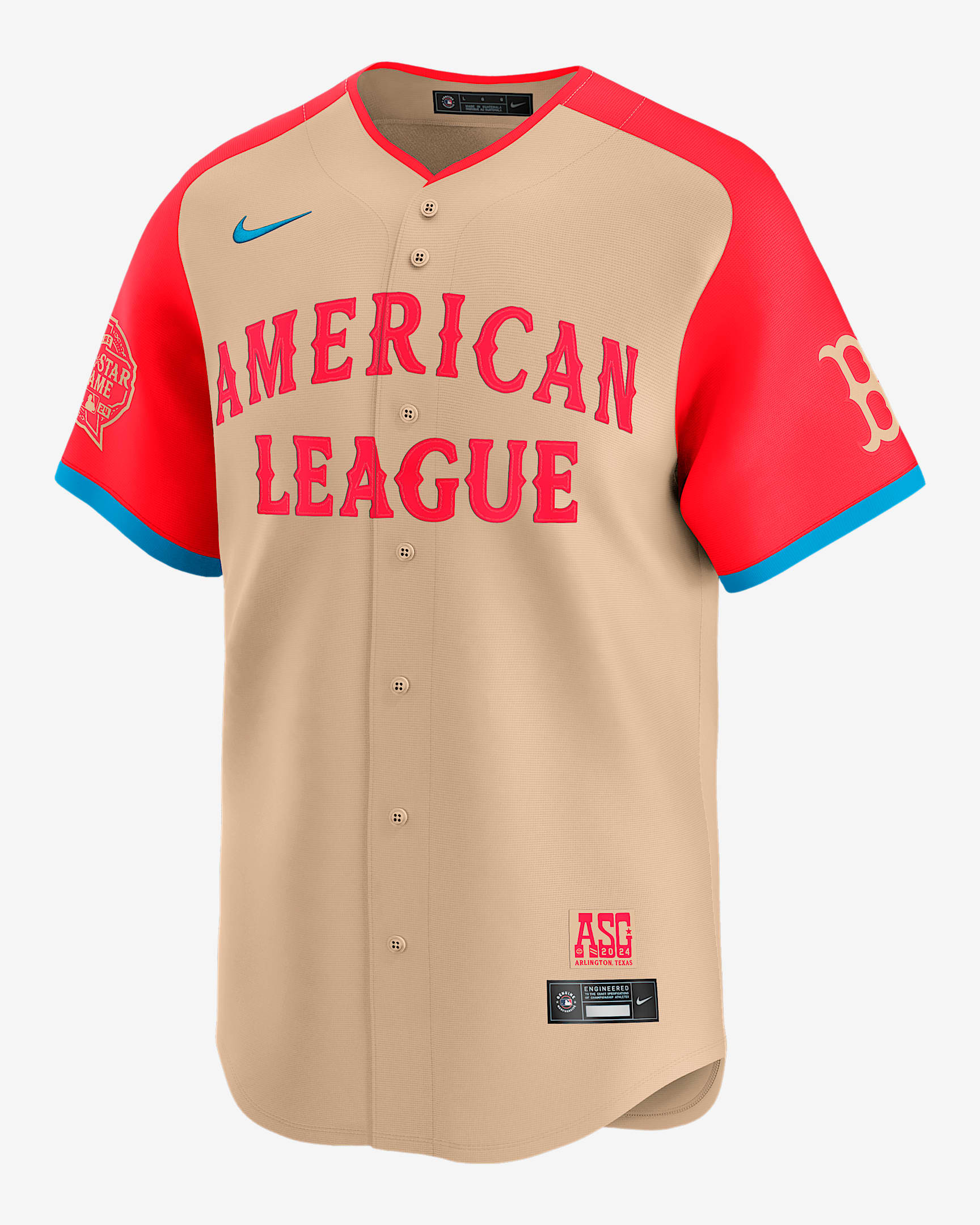 Jarren Duran American League 2024 All-Star Game Men's Nike Dri-FIT ADV MLB Limited Jersey - Cream