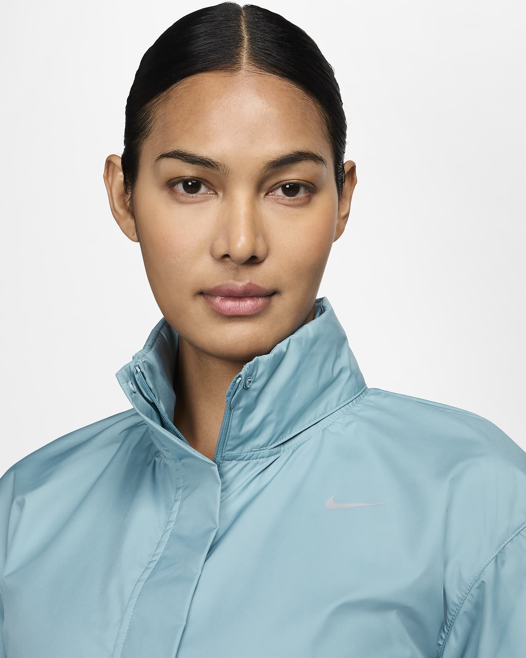 Nike Fast Repel Women's Running Jacket - Denim Turquoise/Black