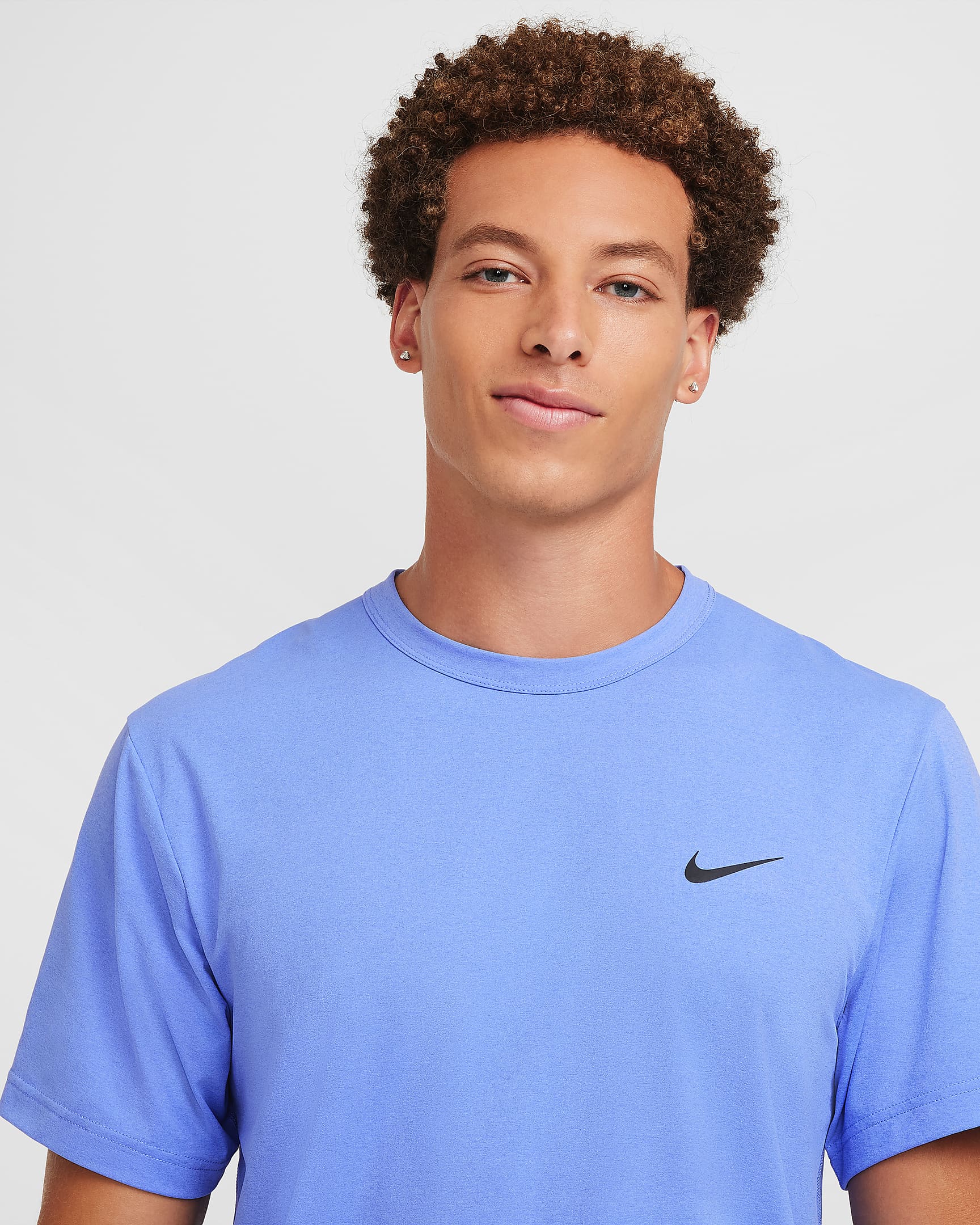 Kortærmet Nike Hyverse Dri-FIT UV-overdel til mænd - Royal Pulse/sort