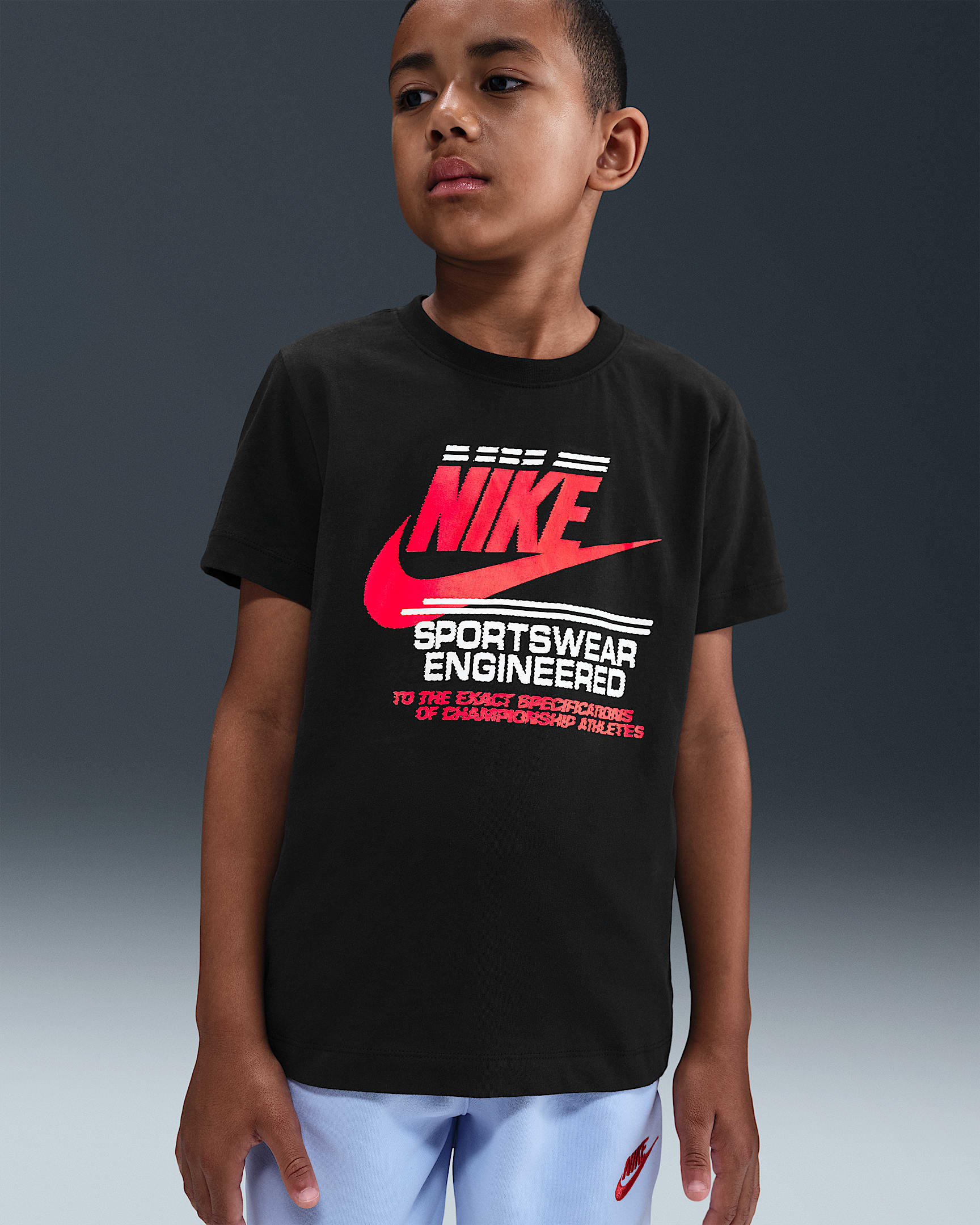 Nike Sportswear Big Kids' T-Shirt - Black