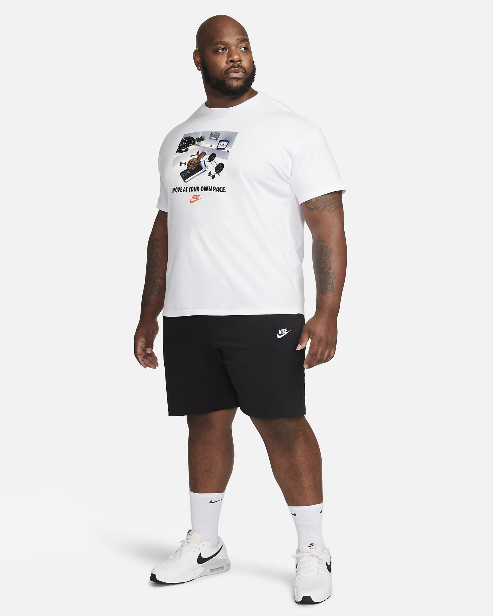 Short Nike Sportswear Club pour Homme - Noir/Blanc