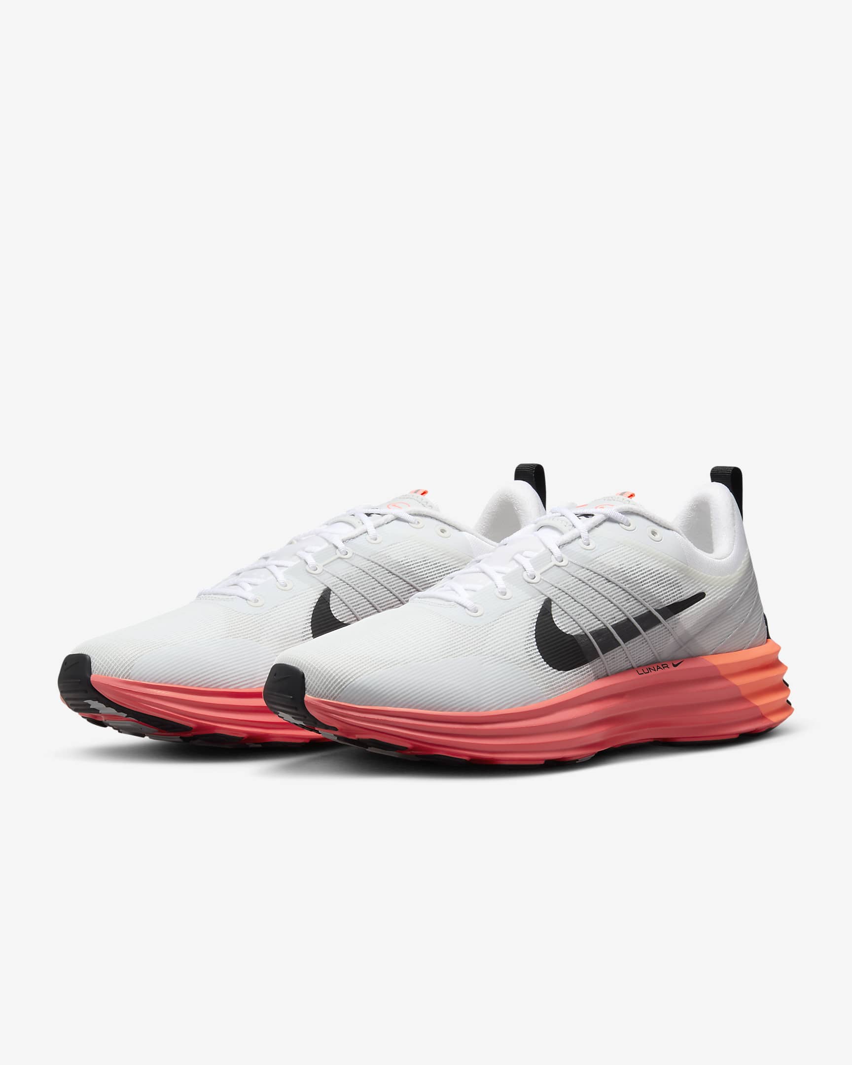 รองเท้าผู้ชาย Nike Lunar Roam - ขาว/Bright Crimson/Hot Lava/ดำ