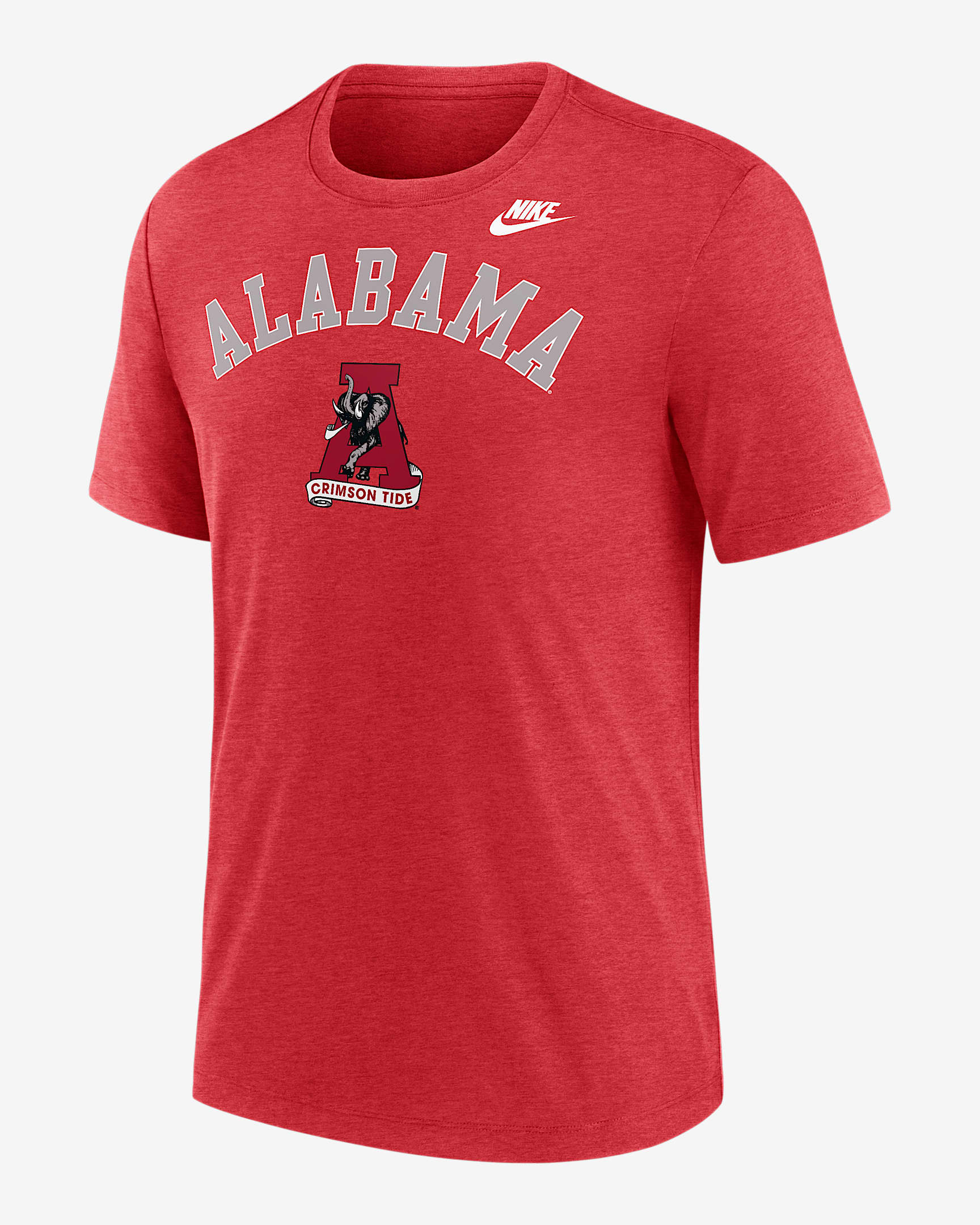 Alabama Legacy Arch Men's Nike College T-Shirt - Dark Team Red Heather