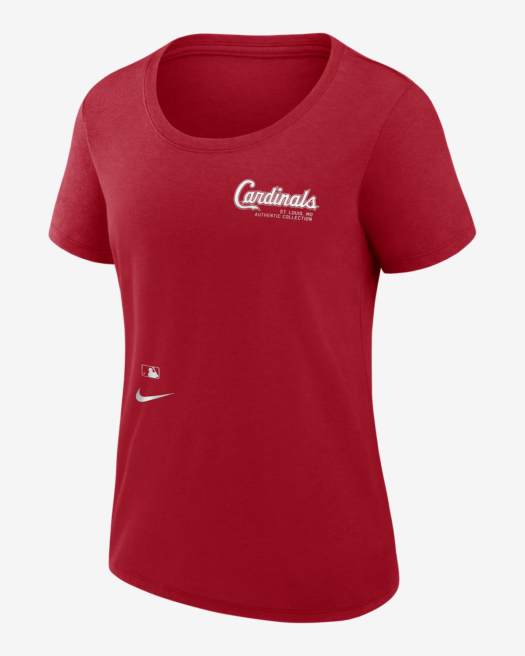 Playera Nike Dri-FIT de la MLB para mujer St. Louis Cardinals Authentic Collection Early Work - Rojo