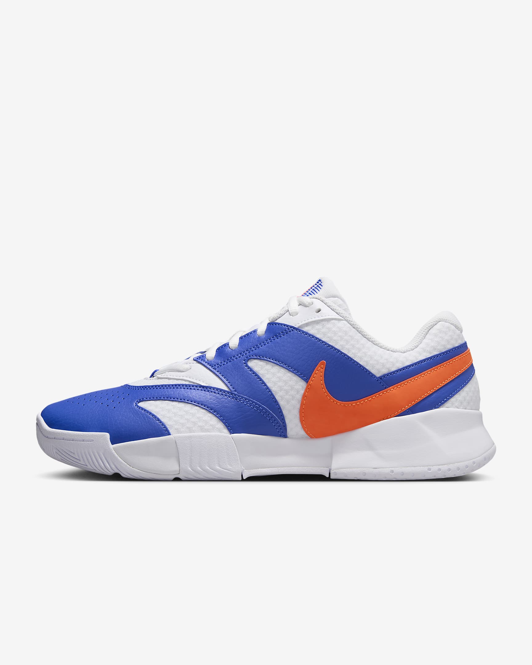 NikeCourt Lite 4 Men's Tennis Shoes - White/Hyper Royal/Hyper Crimson