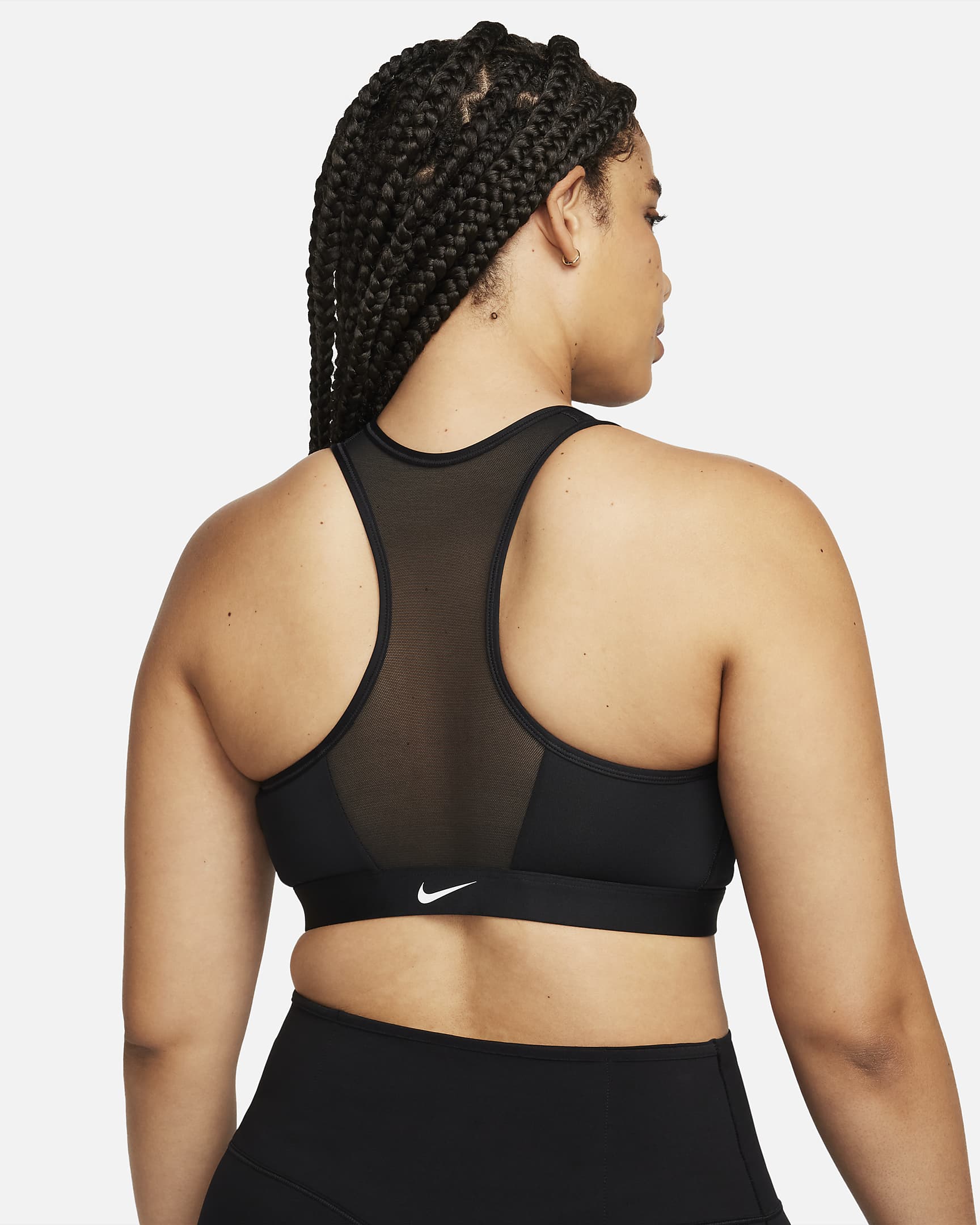 Nike Swoosh Women S Medium Support Padded Zip Front Sports Bra Nike Lu