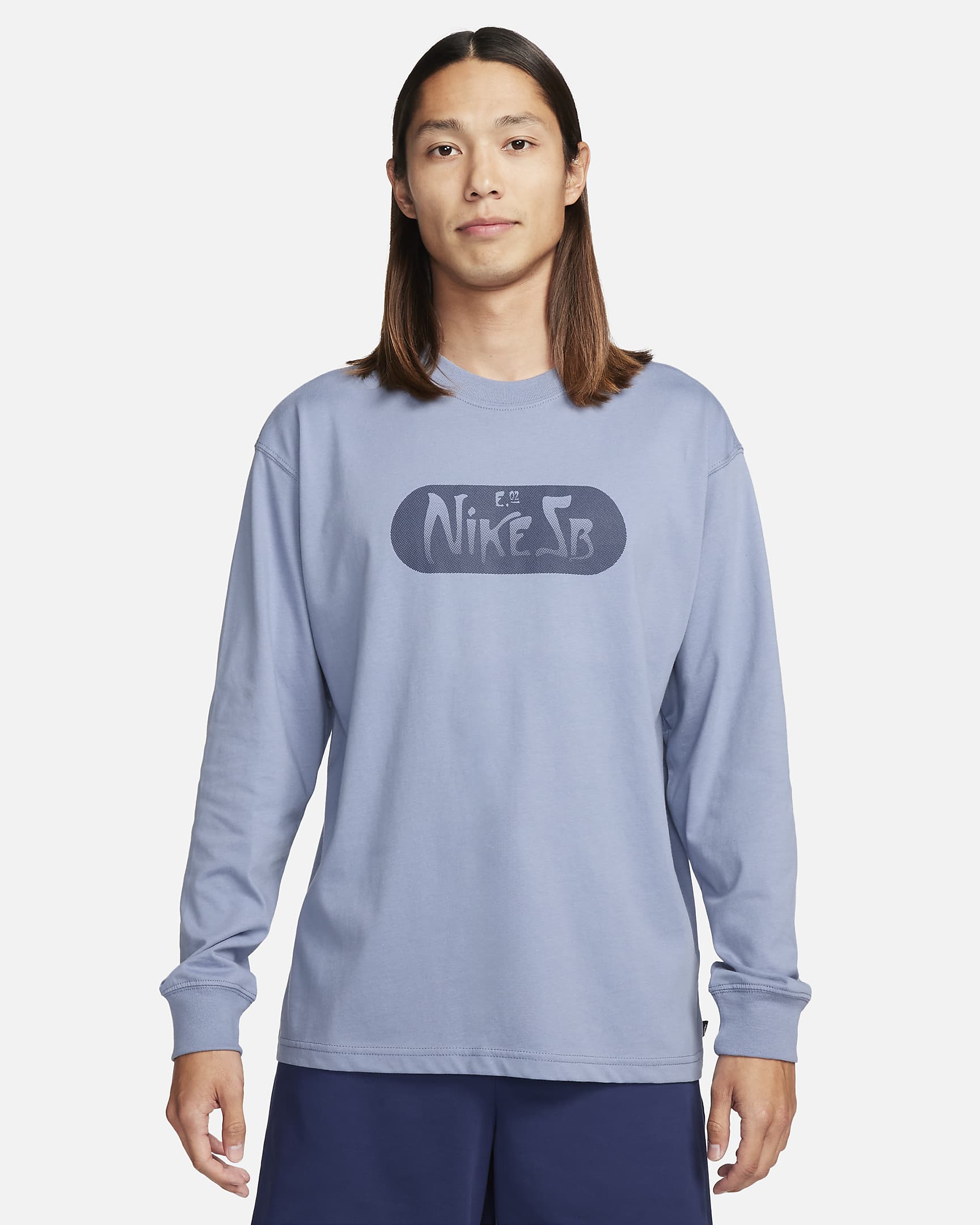 Nike SB Long-Sleeve Max90 Skate T-Shirt - Ashen Slate