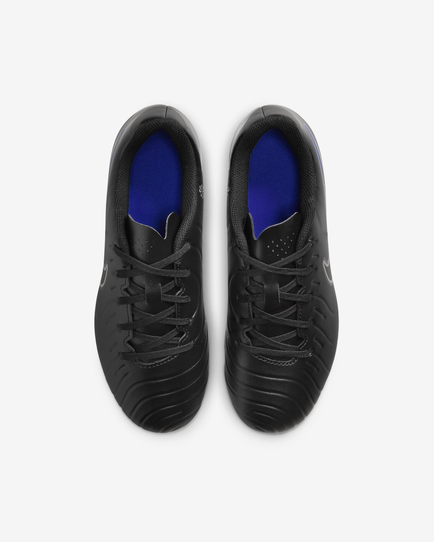 Chaussure de foot basse à crampons multi-surfaces Nike Jr. Tiempo Legend 10 Club pour enfant/ado - Noir/Hyper Royal/Chrome