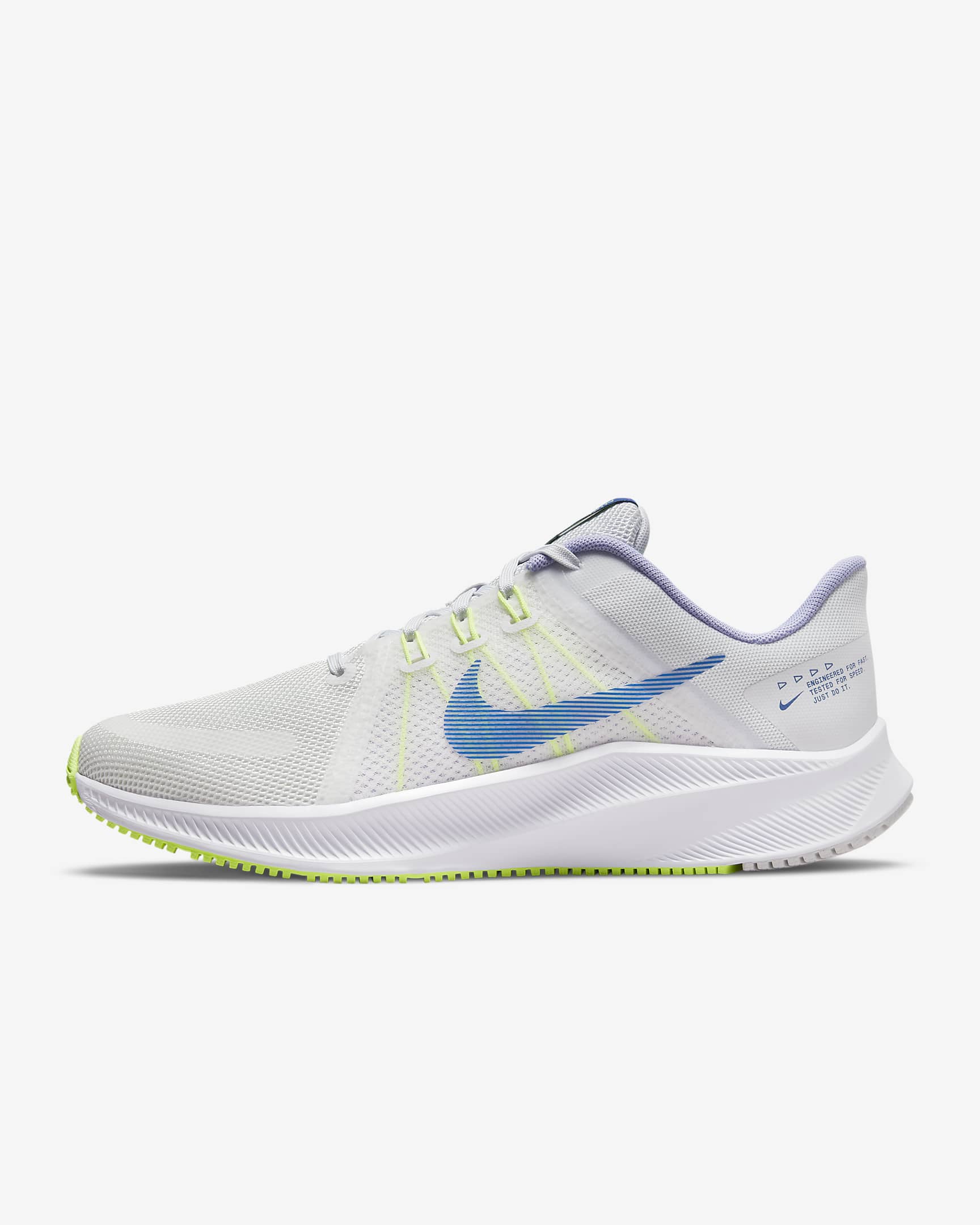 Nike Quest 4 Women's Road Running Shoes - Summit White/Iris Whisper/Volt Glow/Game Royal