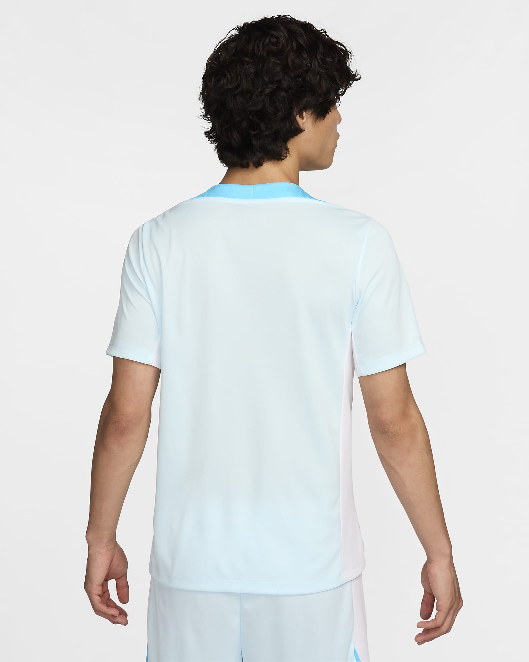 Nike Strike 男款 Dri-FIT 短袖足球上衣 - Glacier Blue/白色/Baltic Blue/白色