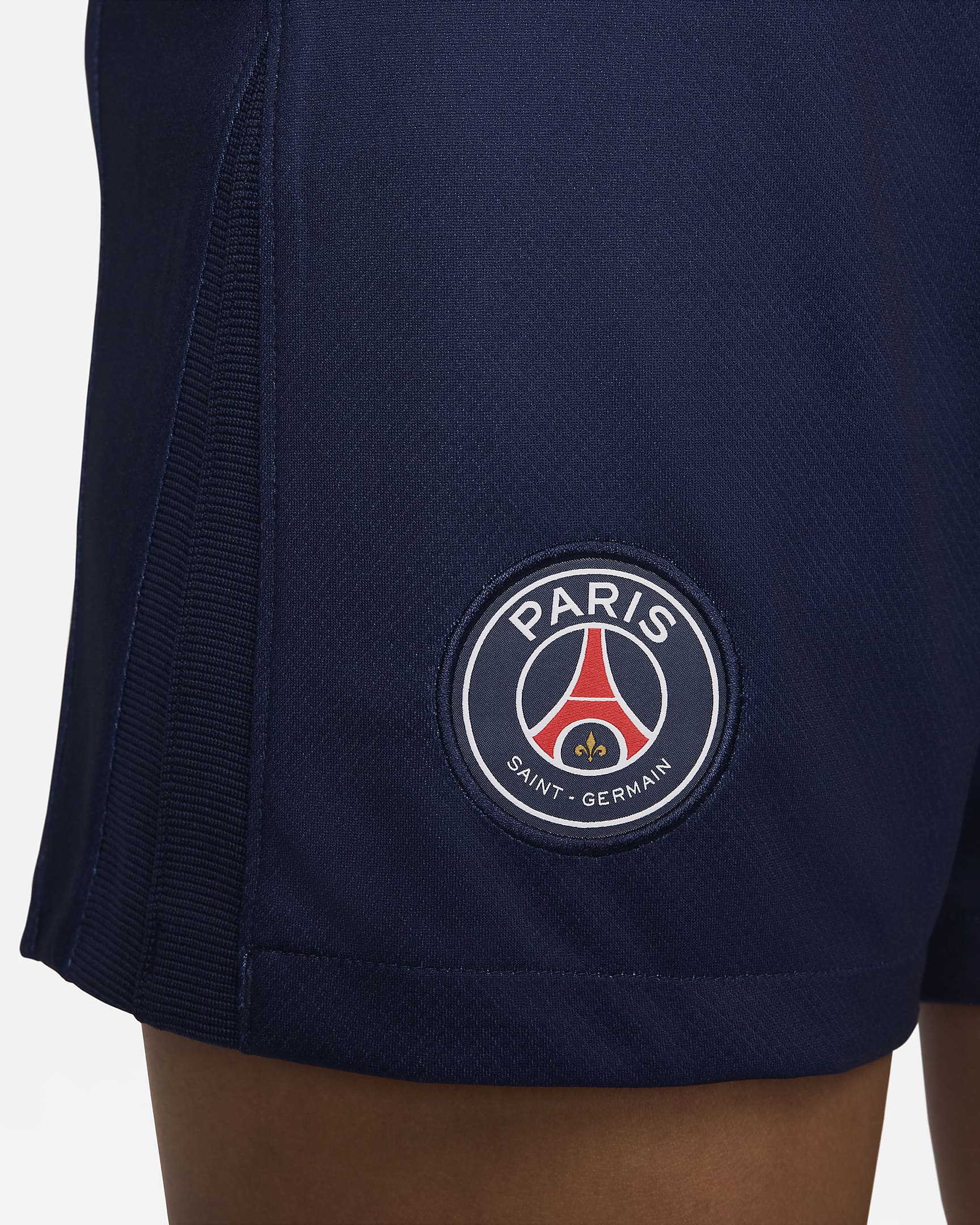 Paris Saint-Germain 2023/24 Stadyum İç Saha Nike Dri-FIT Kadın Futbol Taraftar Şortu - Midnight Navy/Beyaz