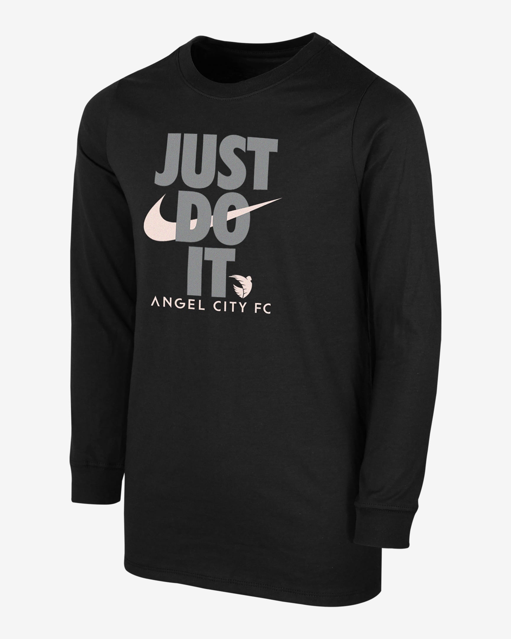 Angel City FC Big Kids' (Boys') Nike Soccer Long-Sleeve T-Shirt - Black