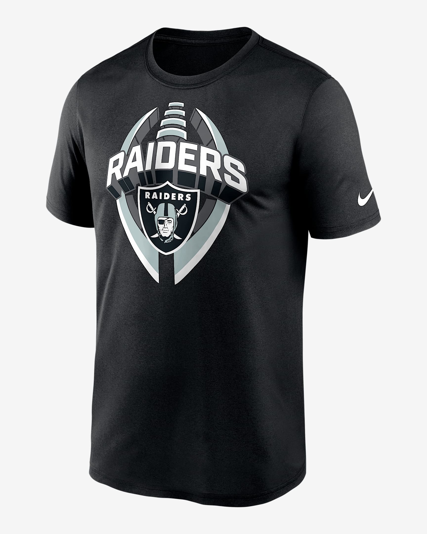 Playera Nike Dri-FIT de la NFL para hombre Las Vegas Raiders Legend Icon - Negro