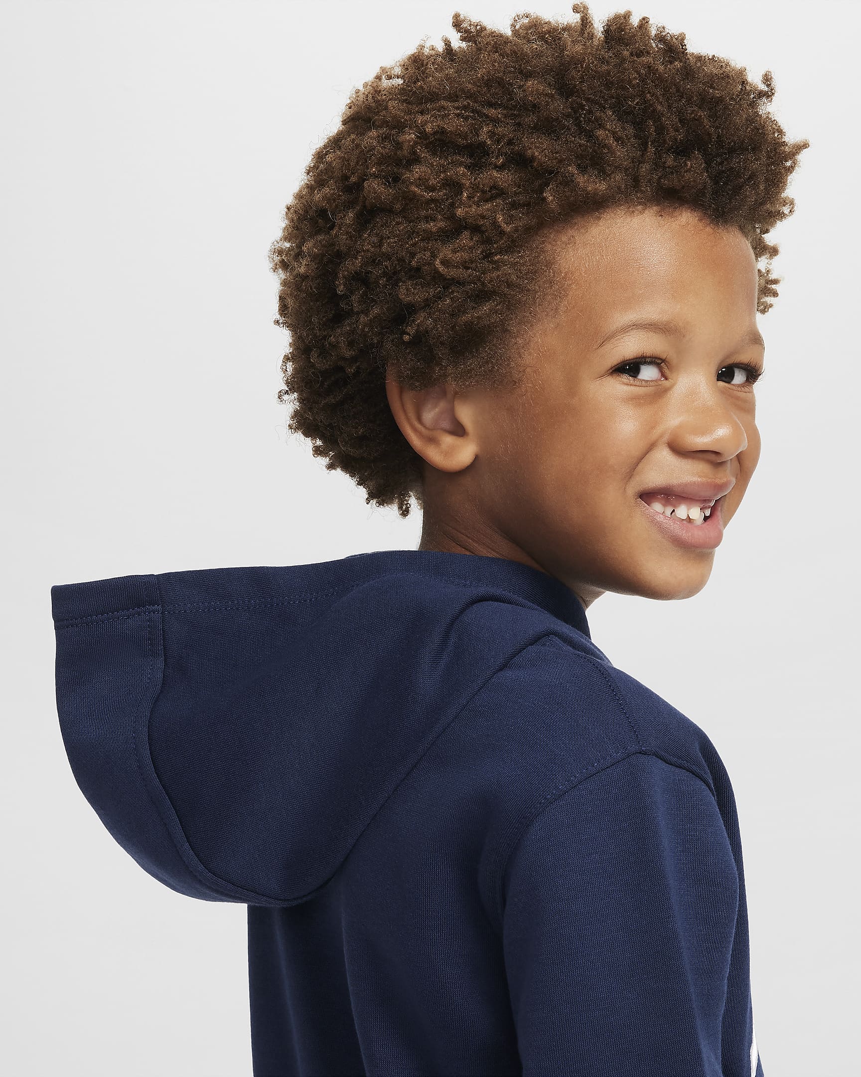 Nike Sportswear Club Little Kids' Applique Fleece Pullover Hoodie - Midnight Navy