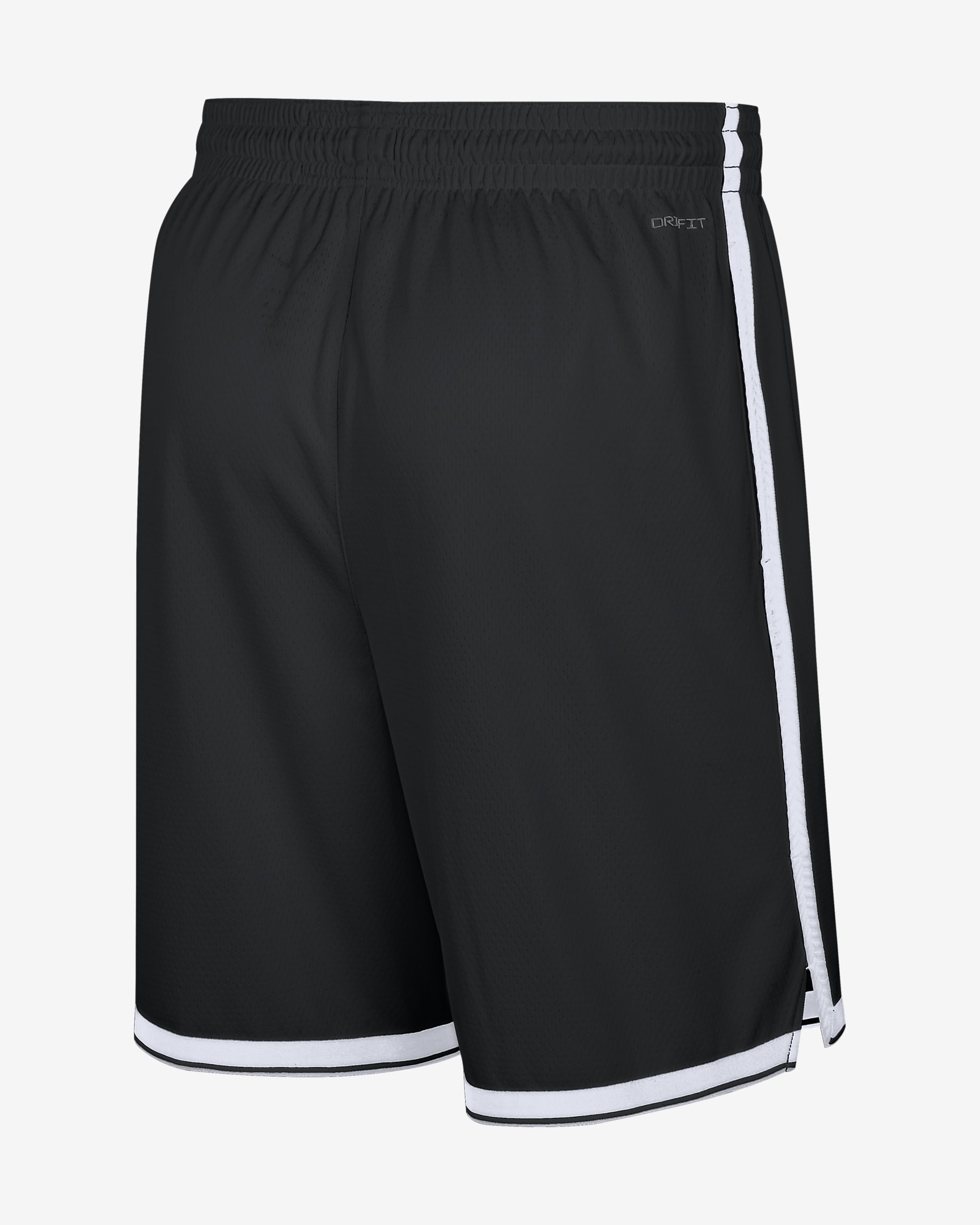 Brooklyn Nets 2024/25 Swingman Icon Edition Nike Dri-FIT NBA Genç Çocuk Taraftar Şortu - Siyah/Beyaz