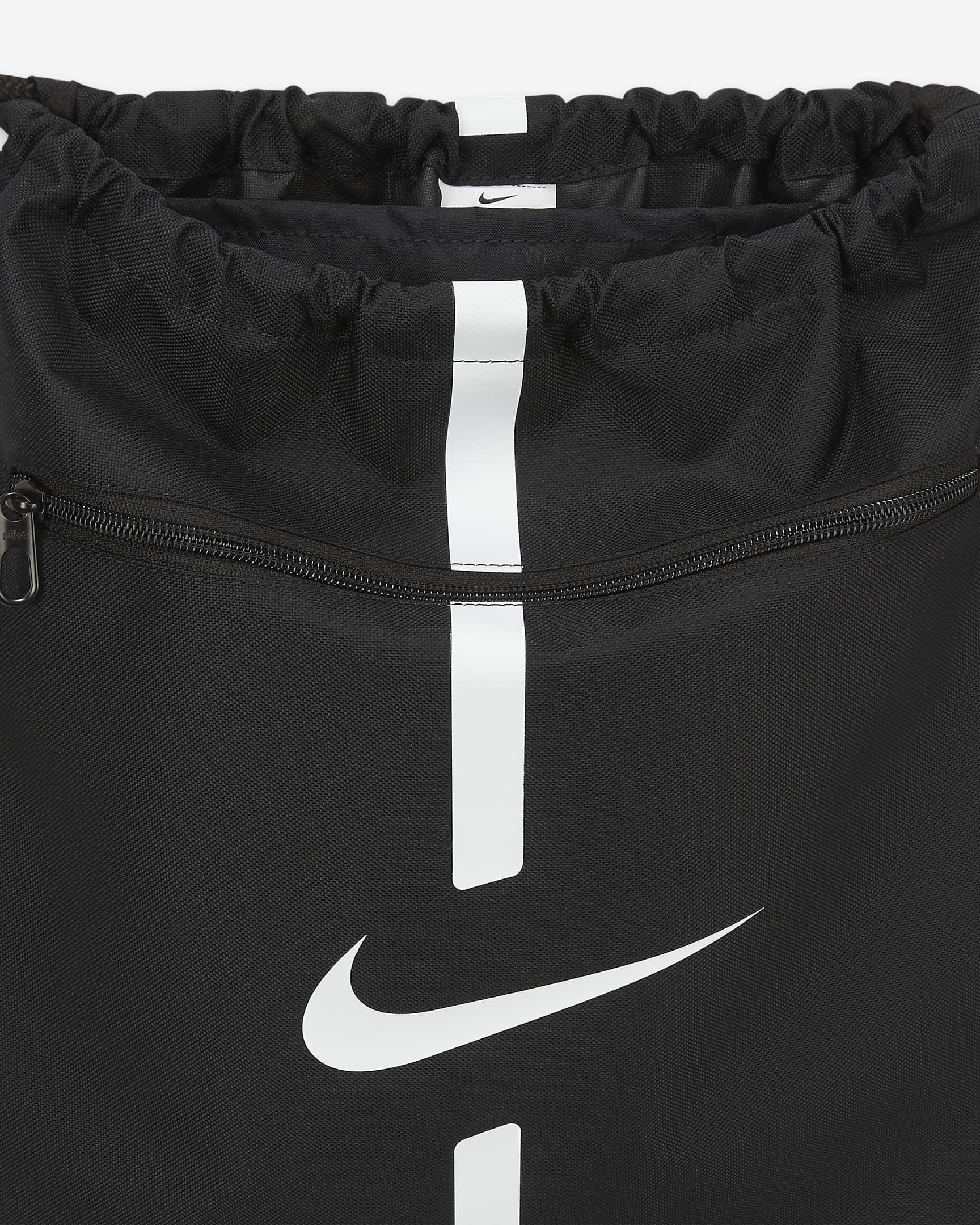 Saco de ginásio de futebol Nike Academy (18 L) - Preto/Preto/Branco