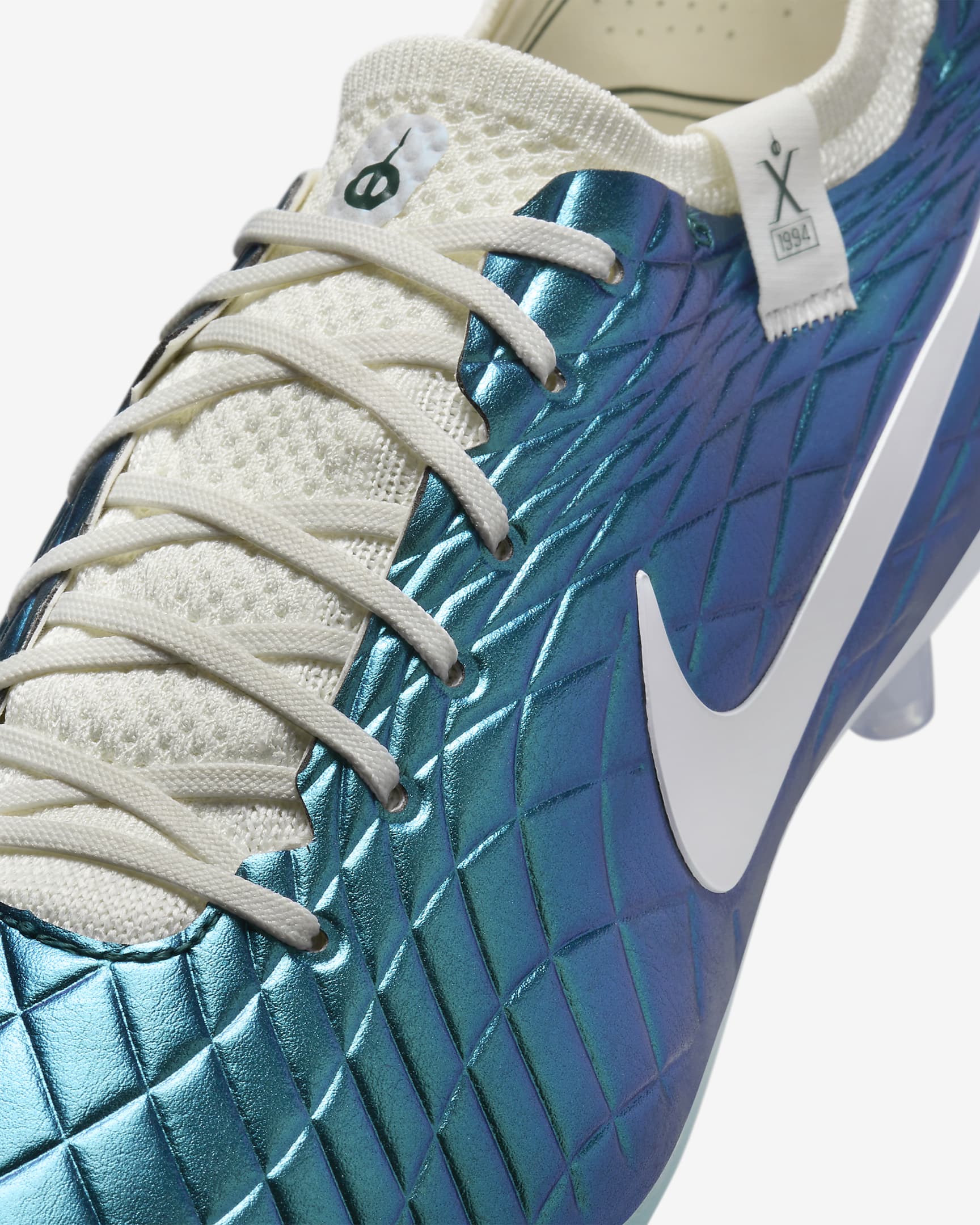 Fotbollssko Nike Tiempo Emerald Legend 10 Elite AG-Pro med lågt skaft - Dark Atomic Teal/Sail