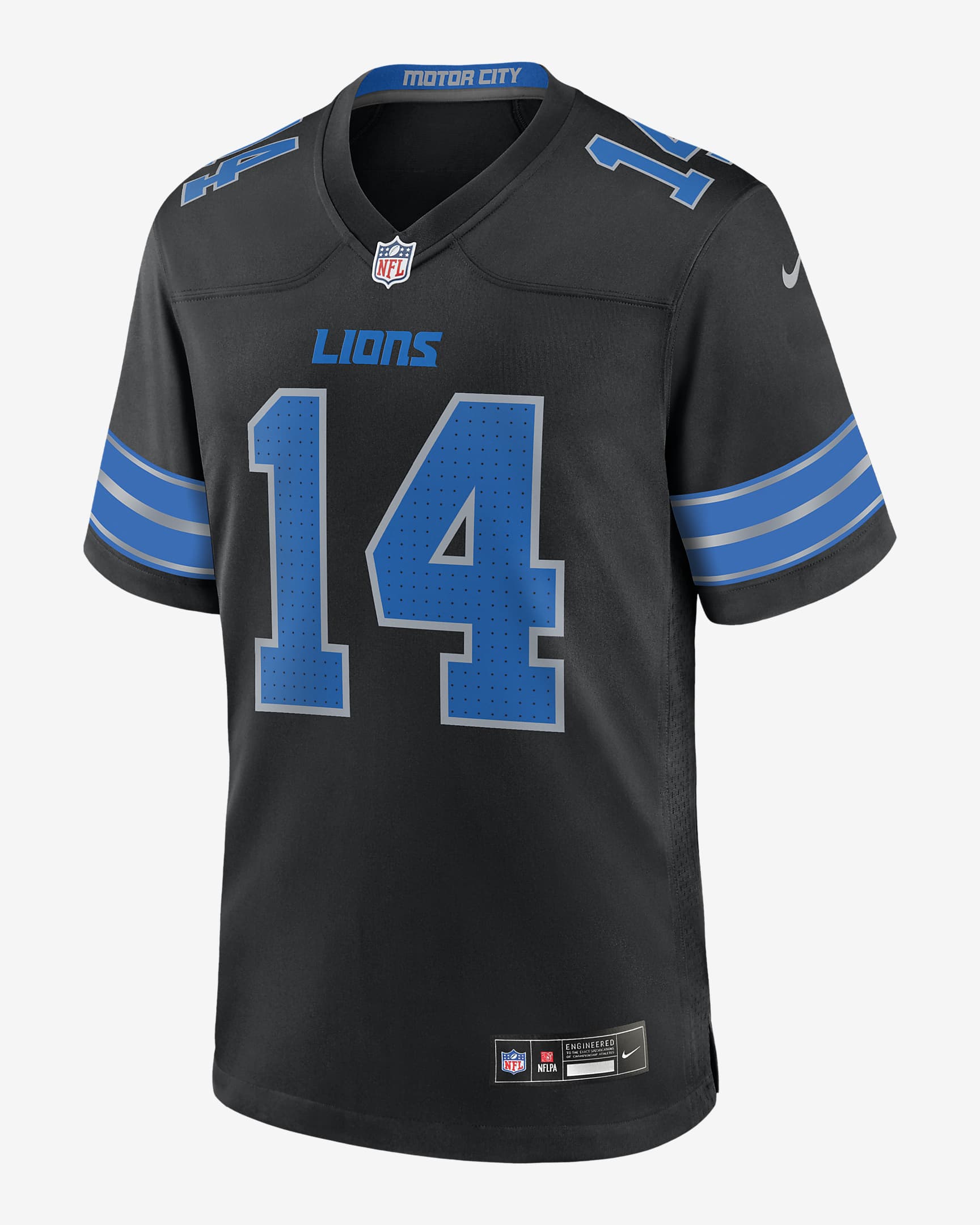 Jersey de fútbol americano Nike de la NFL Game para hombre Amon-Ra St. Brown Detroit Lions - Negro