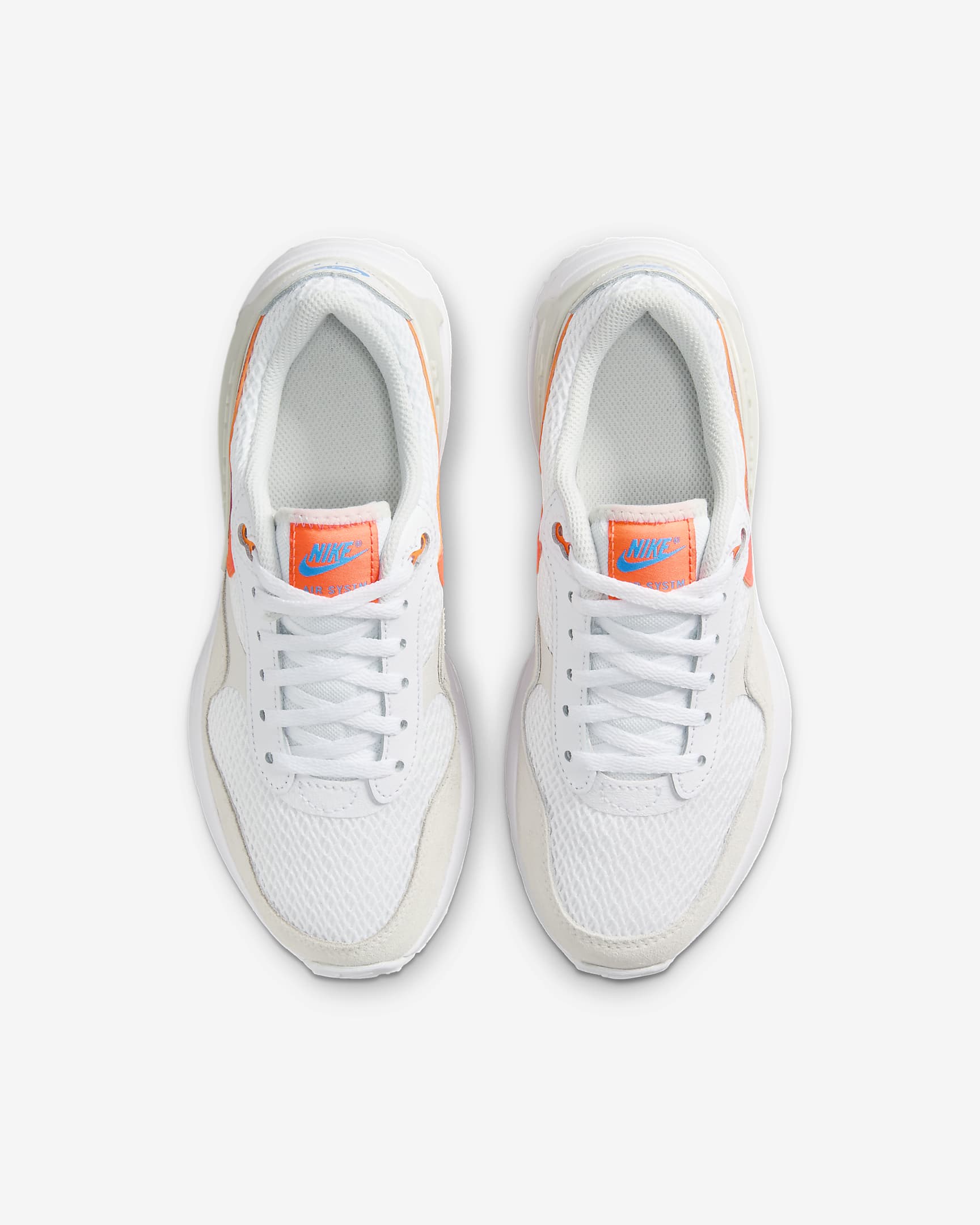 Nike Air Max SYSTM Older Kids' Shoes - White/Phantom/Photon Dust/Total Orange